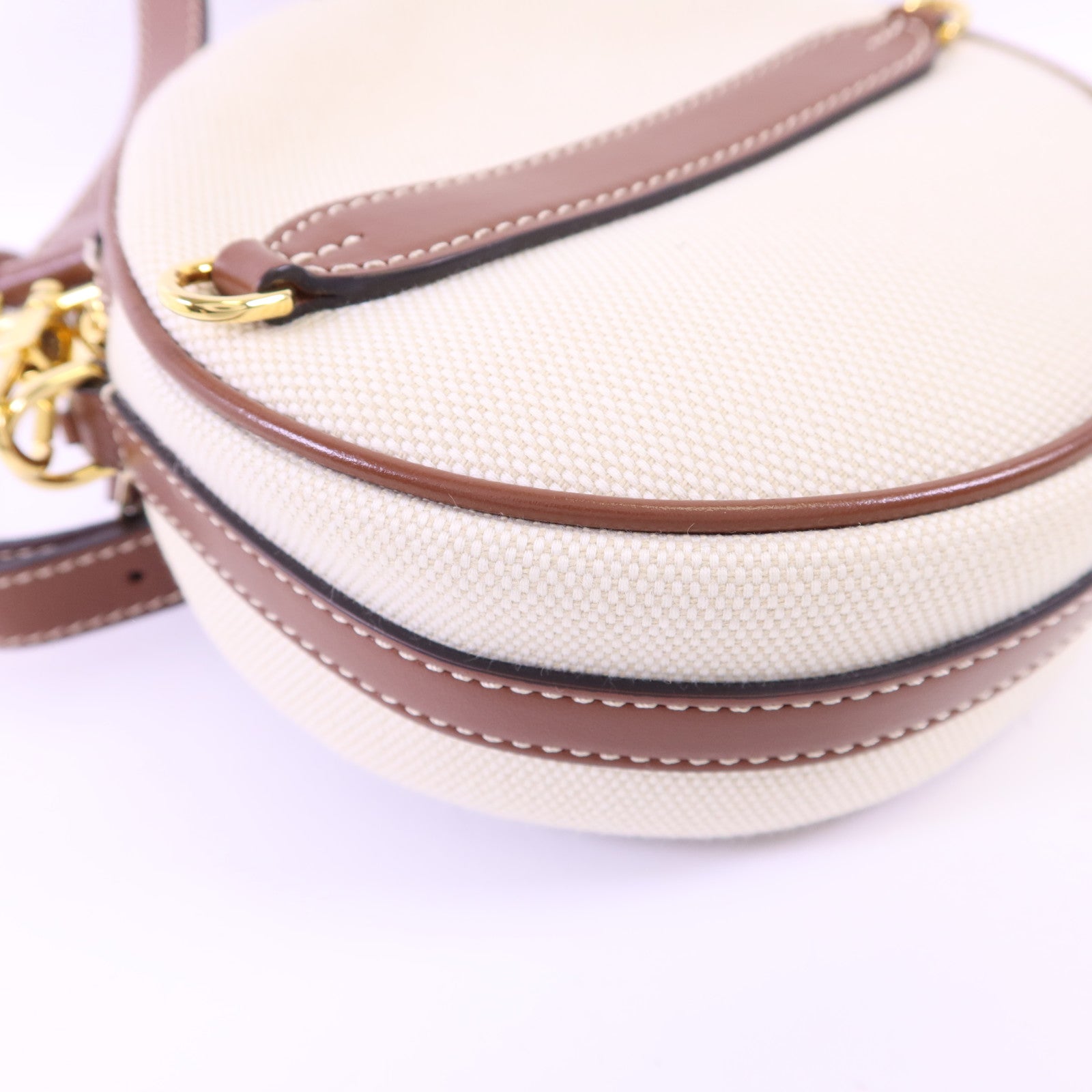BURBERRY 帆布Louise金扣肩背袋