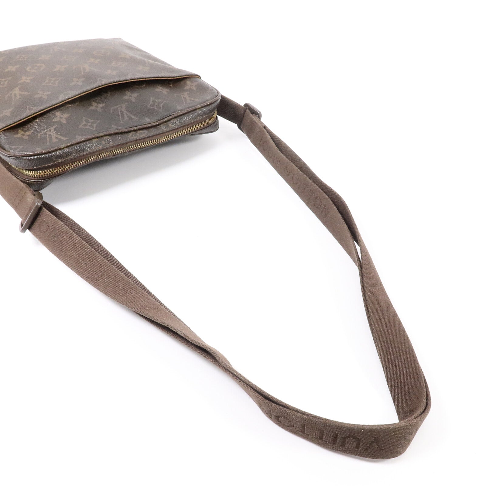 LOUIS VUITTON Monogram Trotteur Beaubourg金扣肩背袋