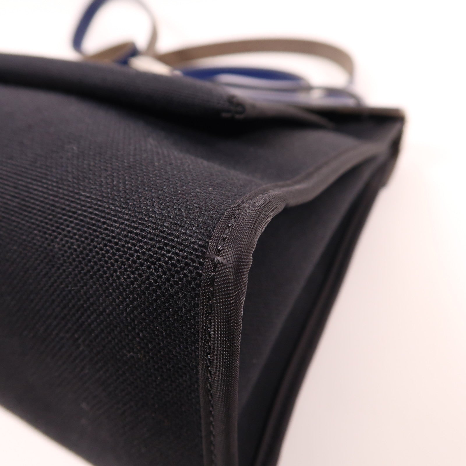 HERMES 帆布Herbag PM銀扣手挽肩背兩用袋