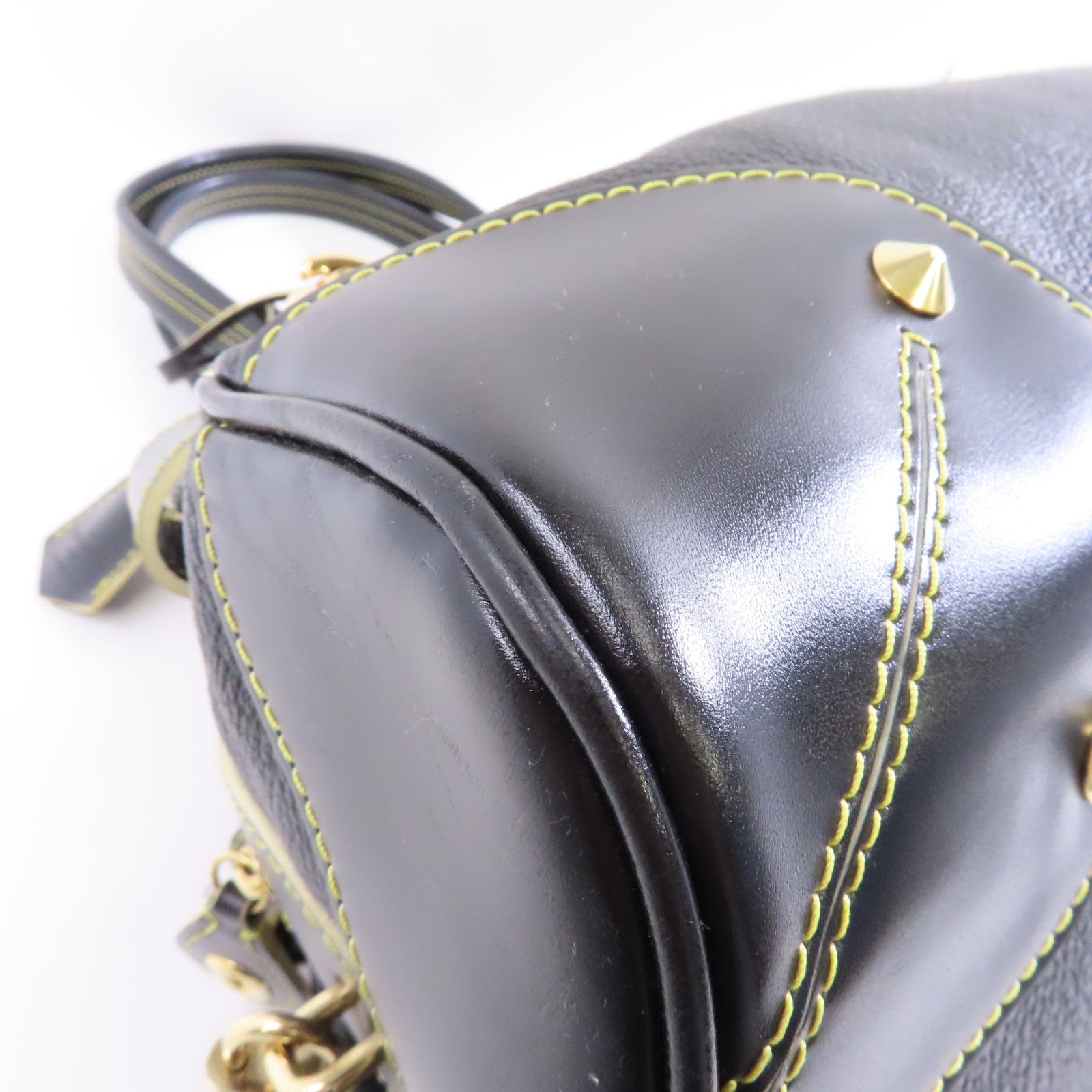 LOUIS VUITTON Suhari皮革Le Radieux金扣手挽袋黑色