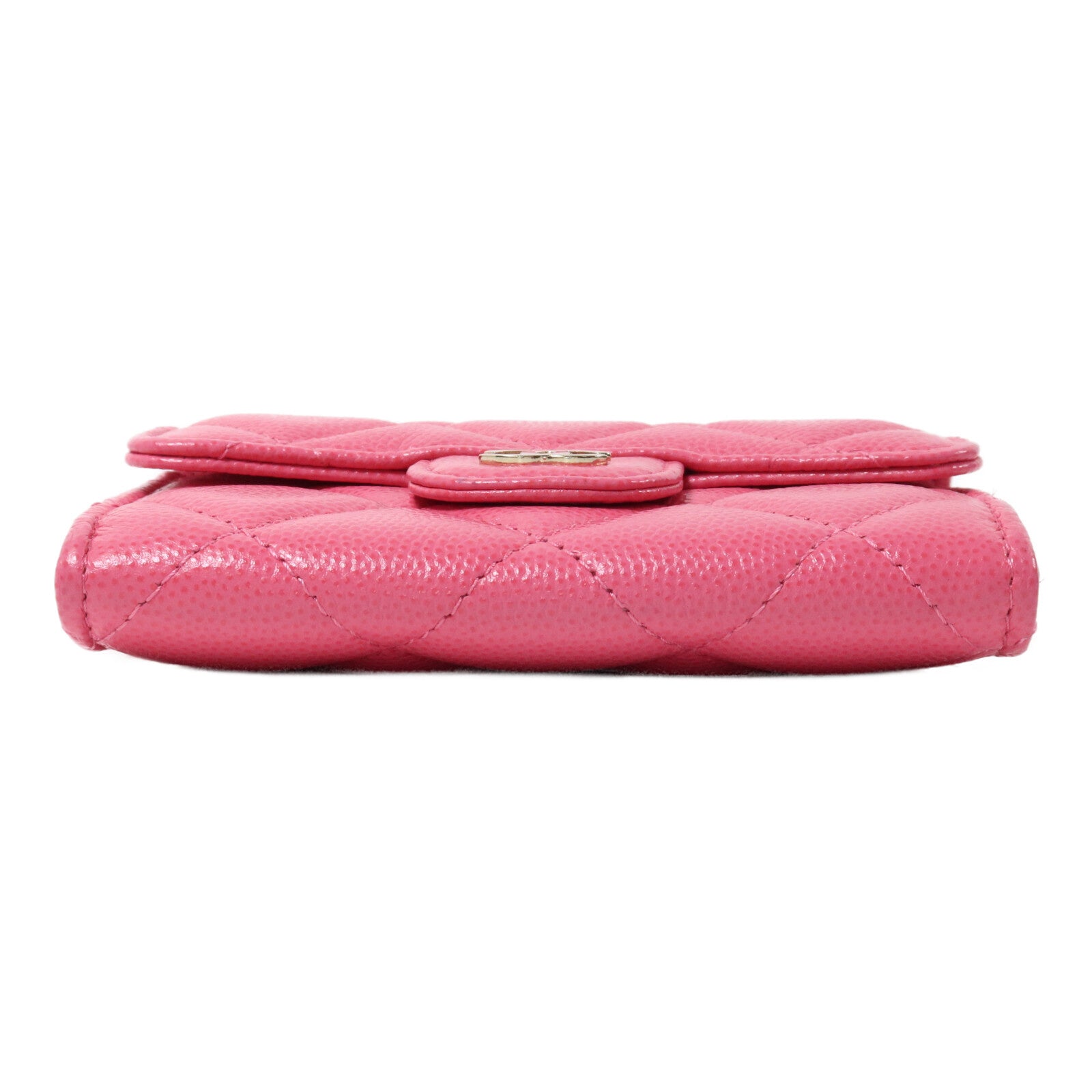 CHANEL 牛皮皮革Quiled Flap Card Holder On Chain鏈帶肩背袋