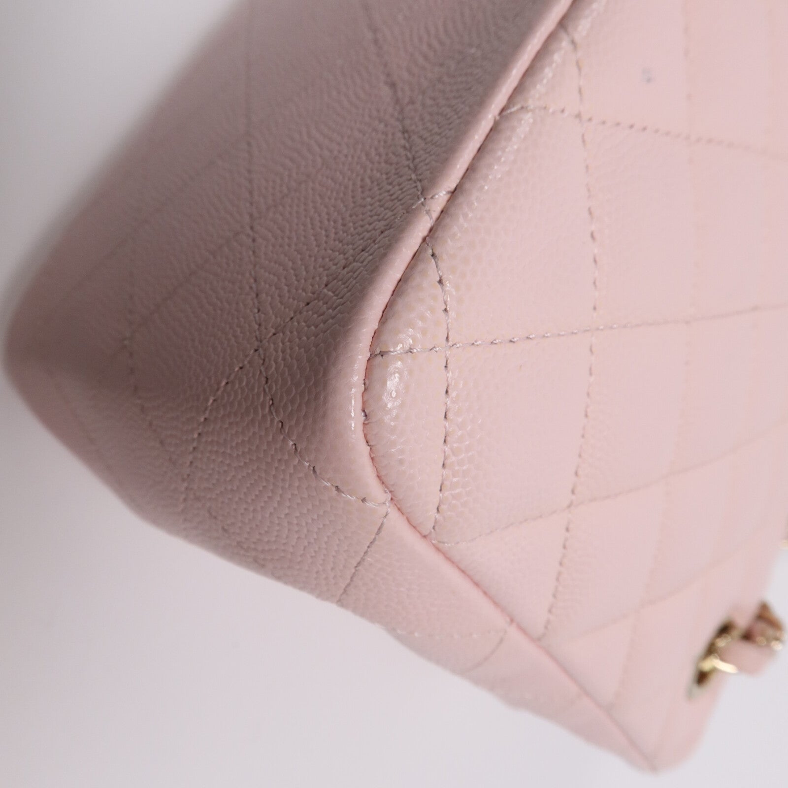 CHANEL 牛皮皮革Shoulder Bag金扣鏈帶肩背袋