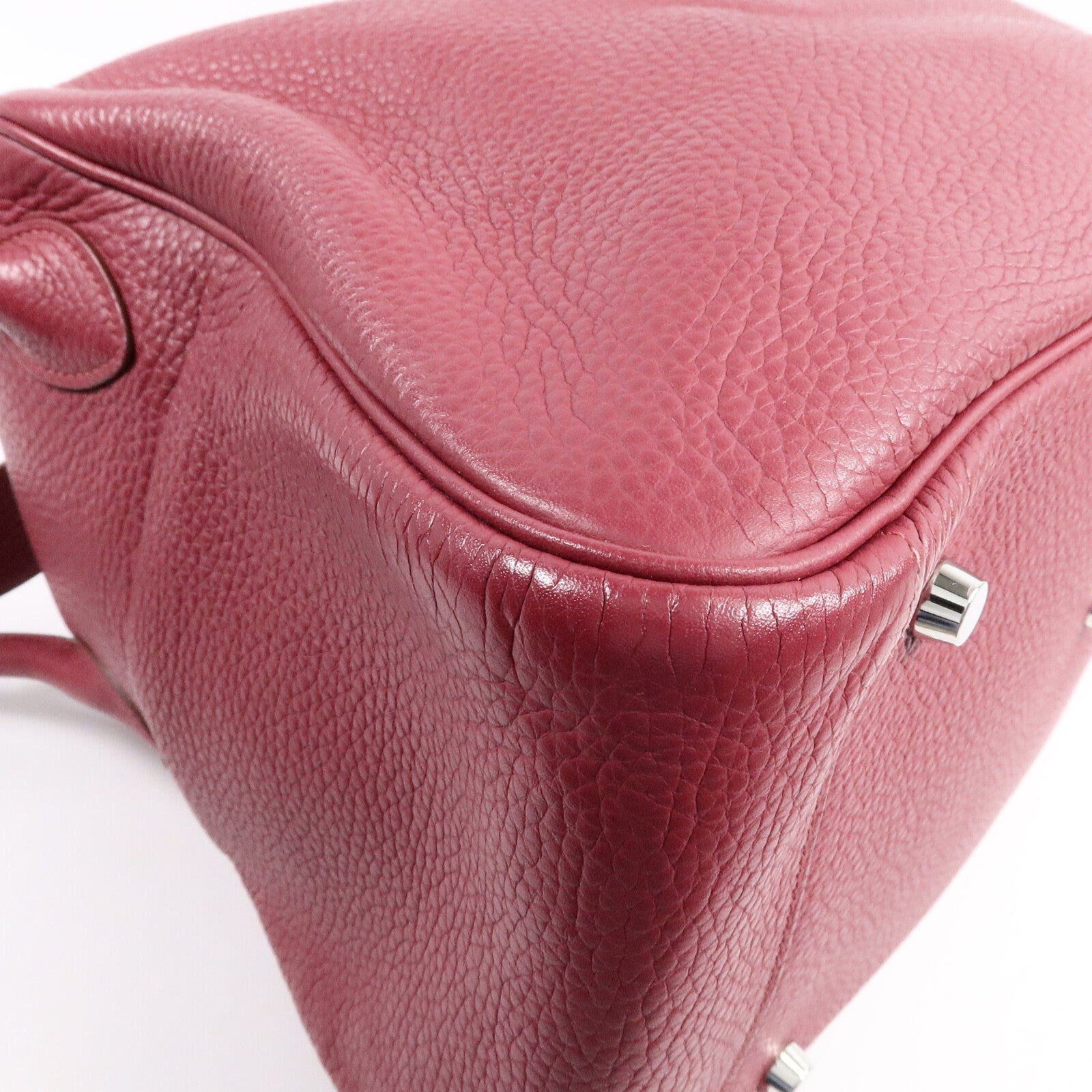 HERMES Clemence皮革Lindy 34手挽肩背兩用袋Rubis