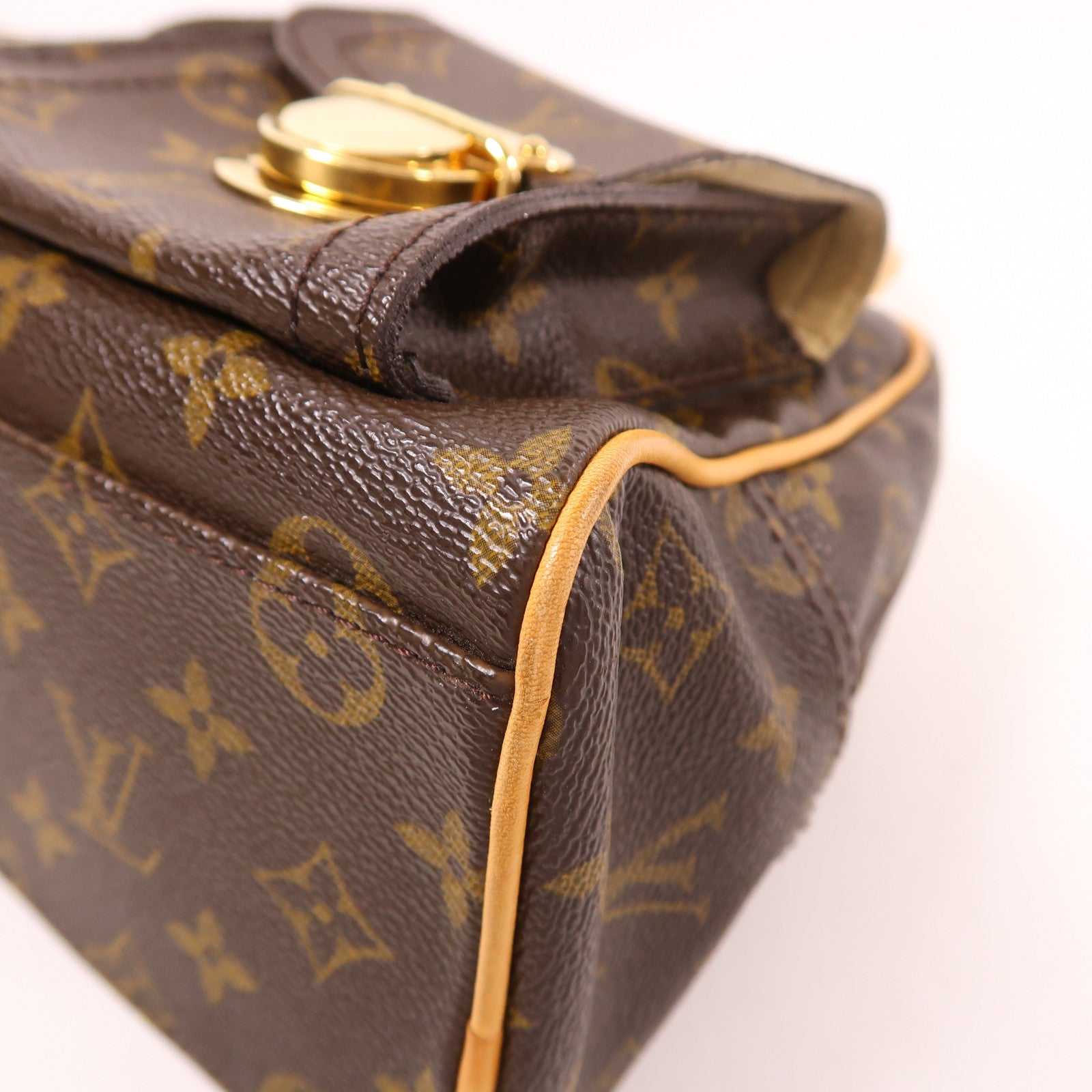 LOUIS VUITTON Monogram Manhattan PM手挽袋棕色