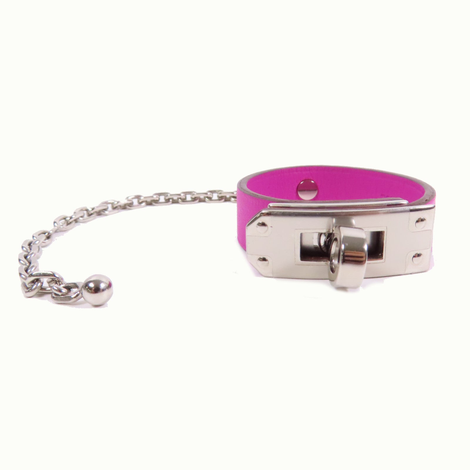 HERMES Swift皮革Kelly Glove Clip手套夾L3 Rose Purple桃紫色