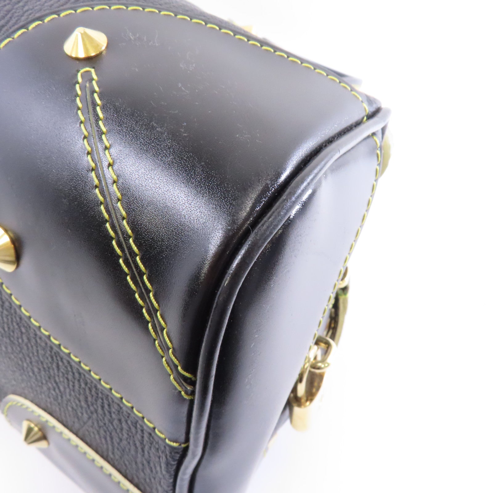 LOUIS VUITTON Suhari皮革Le Radieux金扣手挽袋黑色