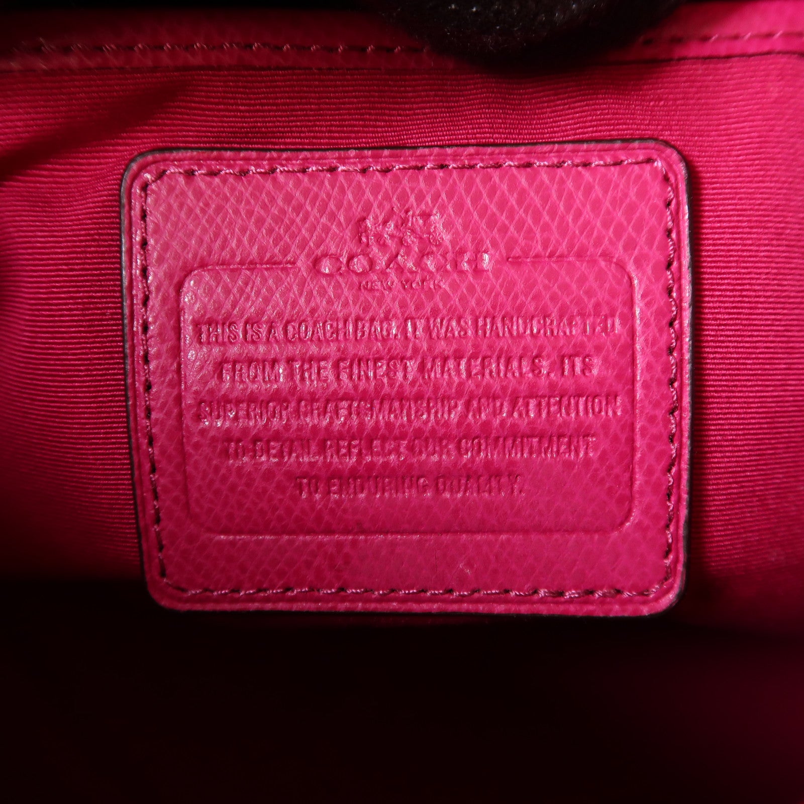 COACH 牛皮皮革2 Way Shoulder金扣手挽肩背兩用袋