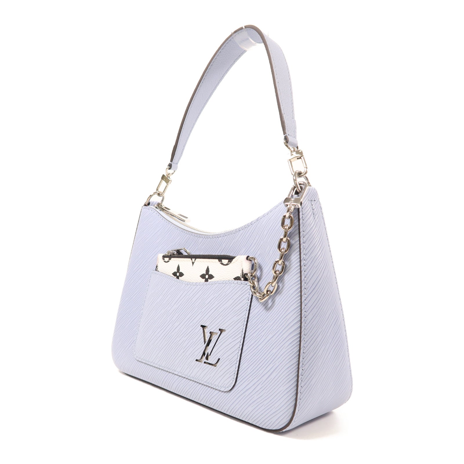 LOUIS VUITTON Epi Marelle銀扣手挽肩背兩用袋