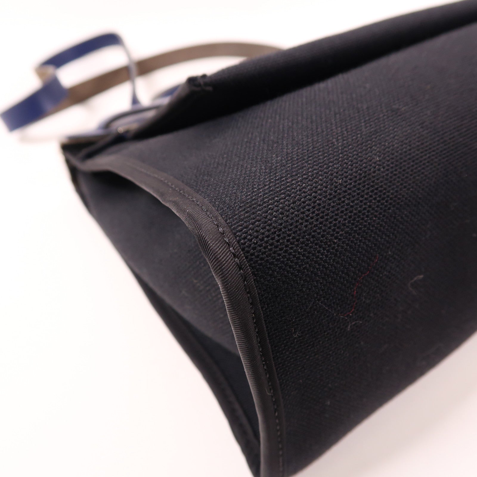 HERMES 帆布Herbag PM銀扣手挽肩背兩用袋