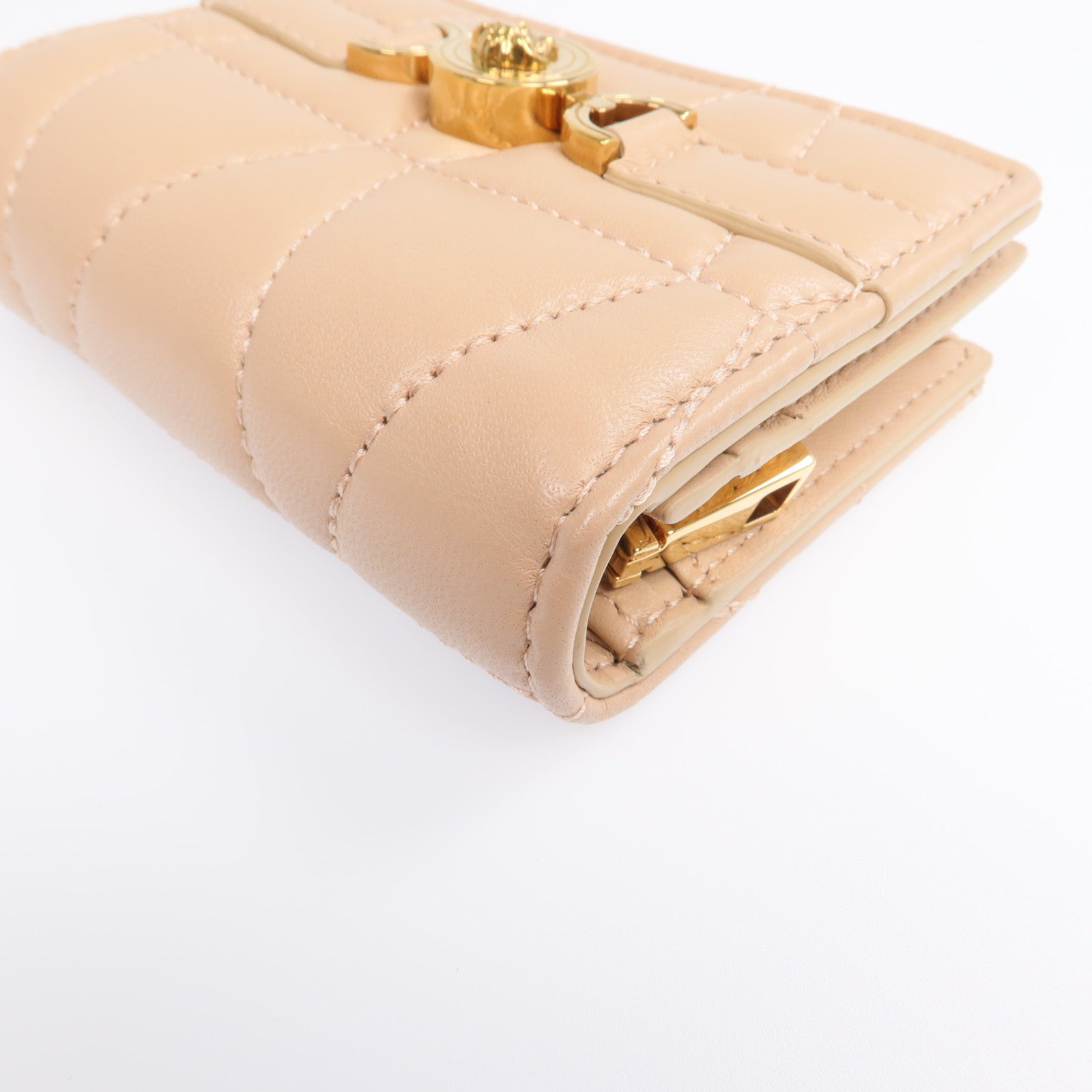 VERSACE 羊皮皮革Medusa '95 Fold Wallet金扣錢包