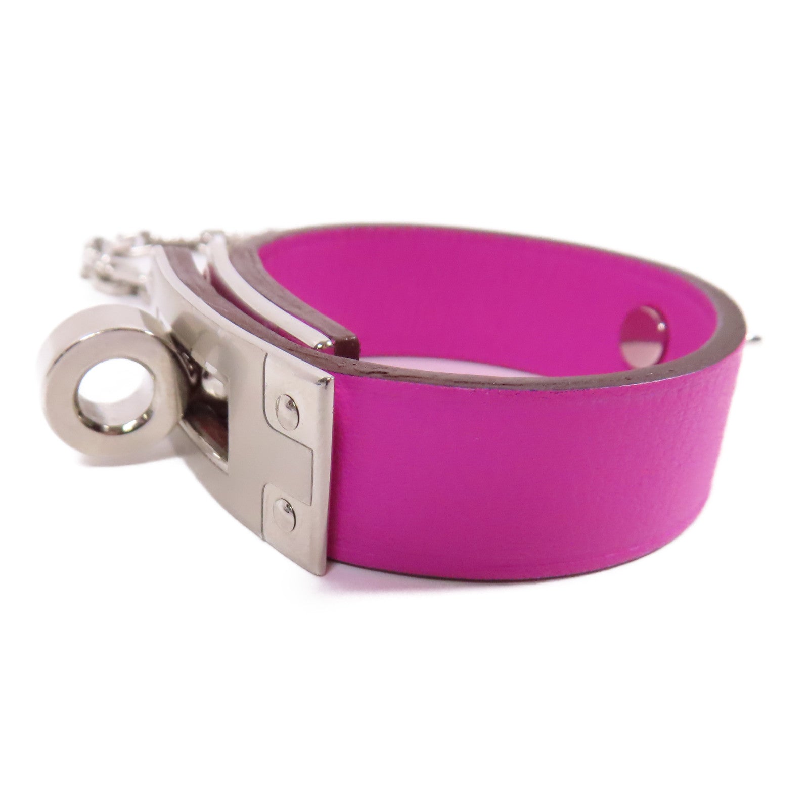 HERMES Swift皮革Kelly Glove Clip手套夾L3 Rose Purple桃紫色