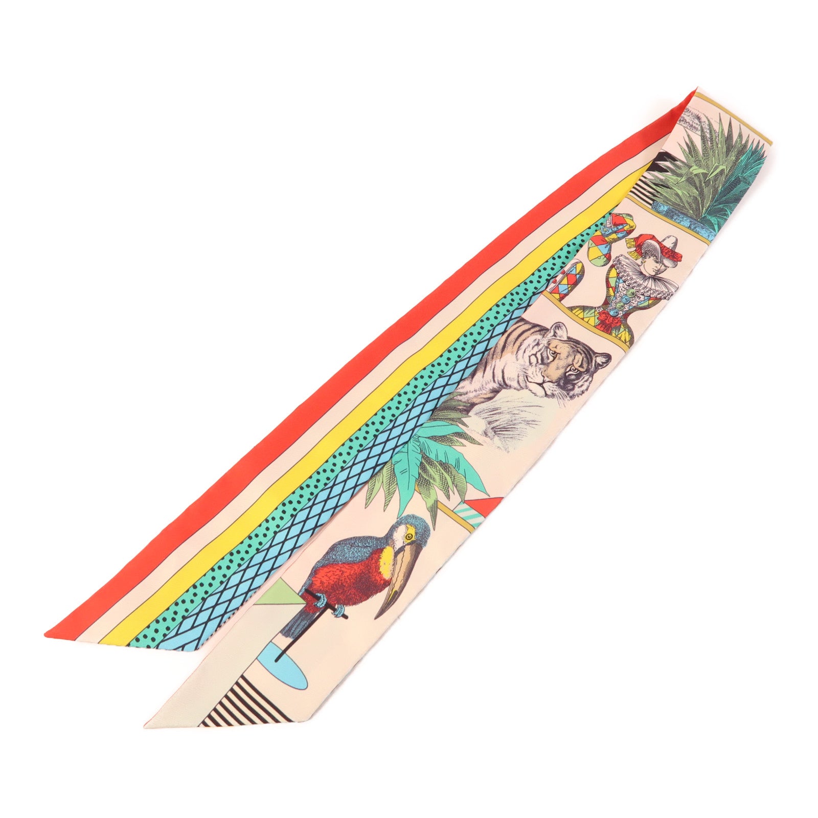 HERMES 【激減優惠】絲質Twilly絲巾
