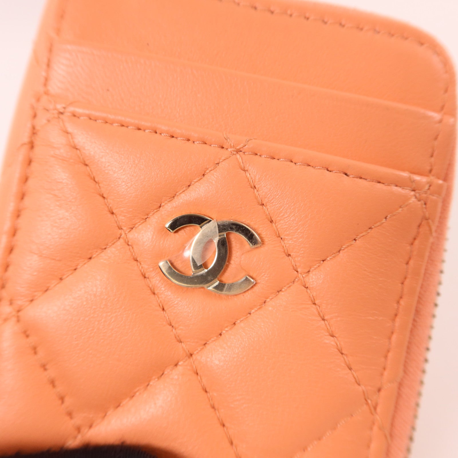 CHANEL 羊皮皮革Card Case金扣卡片套