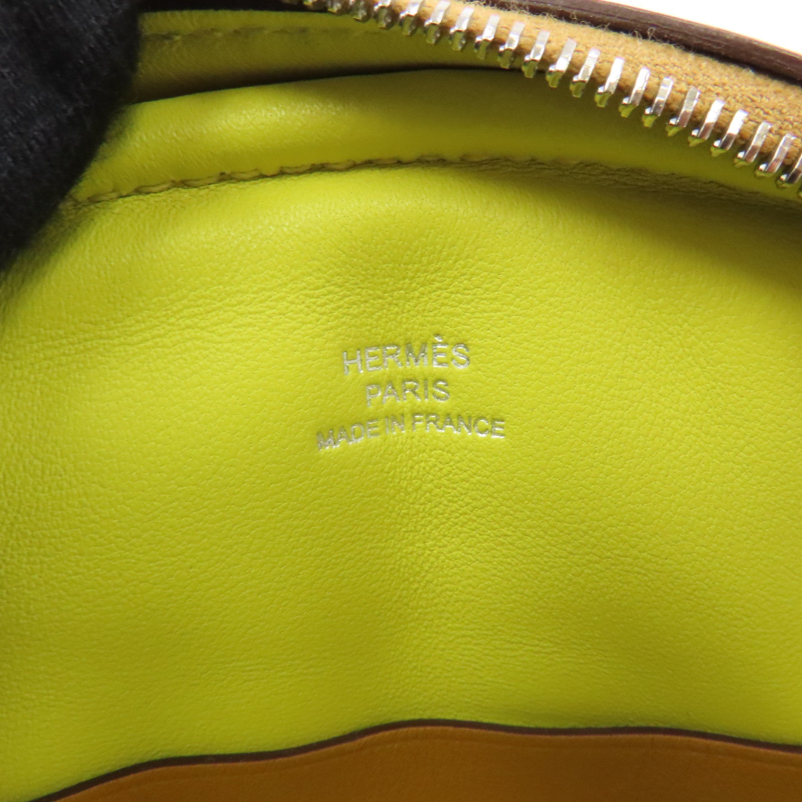 HERMES Swift皮革In The Loop Belt Bag銀扣肩背袋Sesame/Lime/棕色/黃色