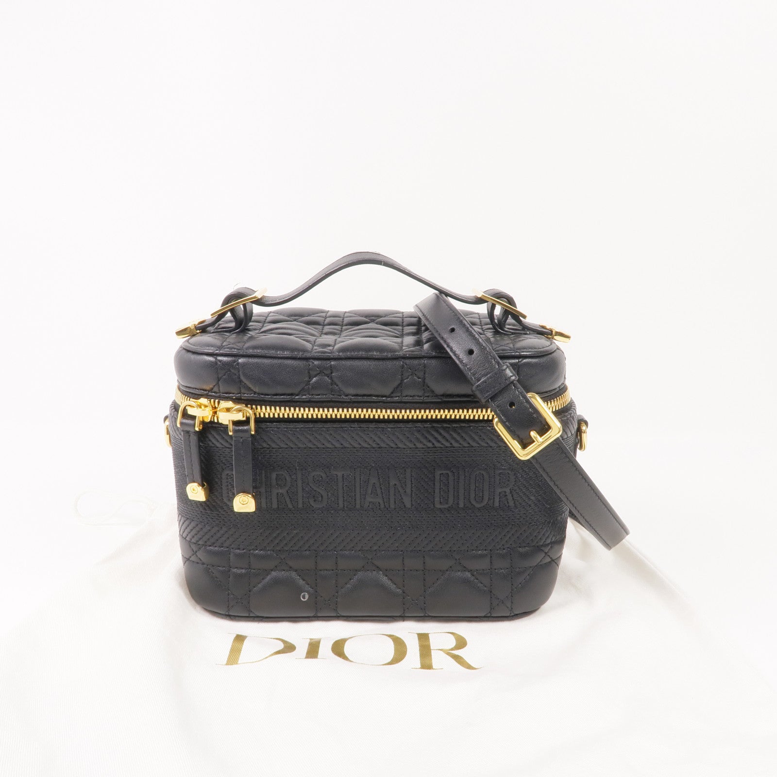 Dior 羊皮皮革2way Shoulder Bag金扣手挽肩背兩用袋