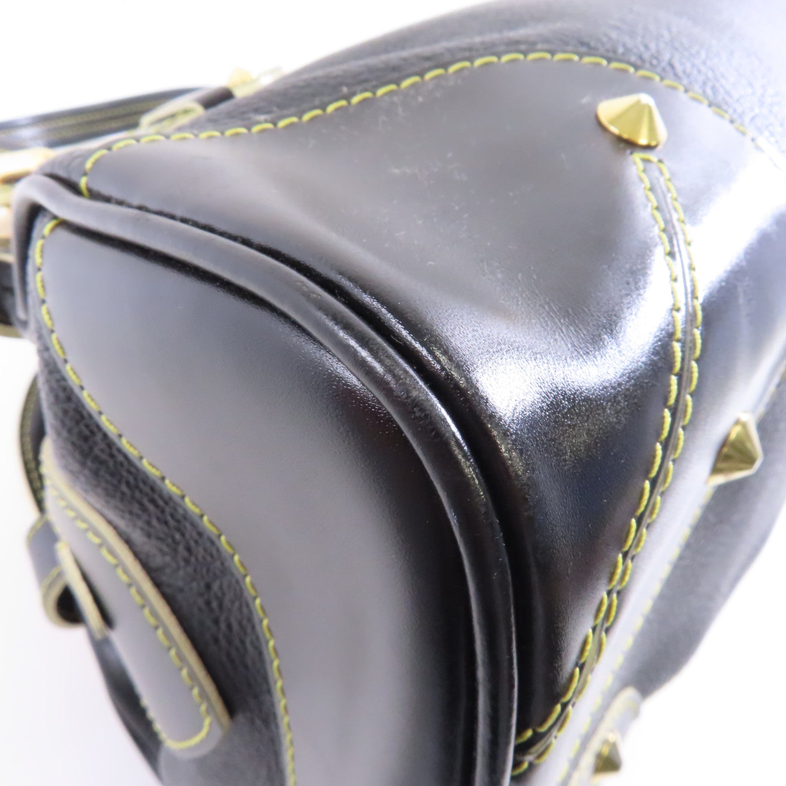 LOUIS VUITTON Suhari皮革Le Radieux金扣手挽袋黑色