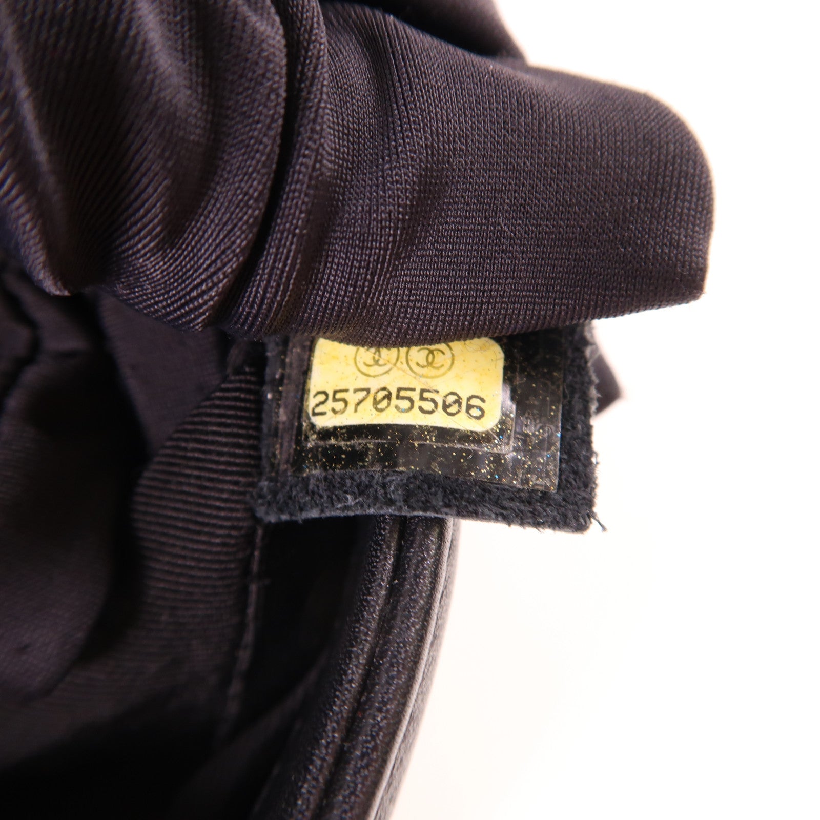 CHANEL 羊皮皮革Boy 25金扣鏈帶肩背袋