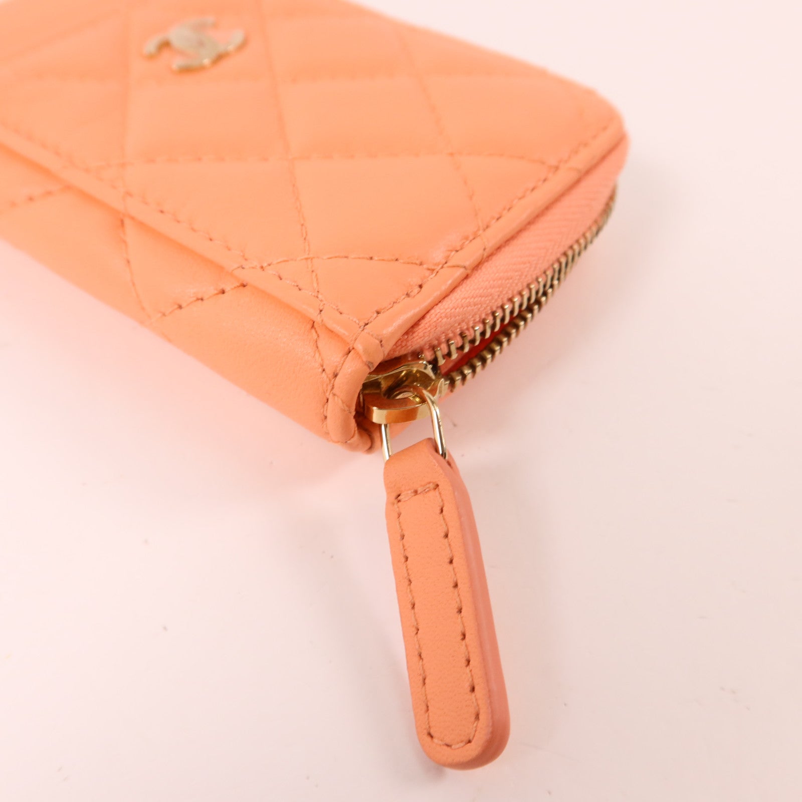 CHANEL 羊皮皮革Card Case金扣卡片套