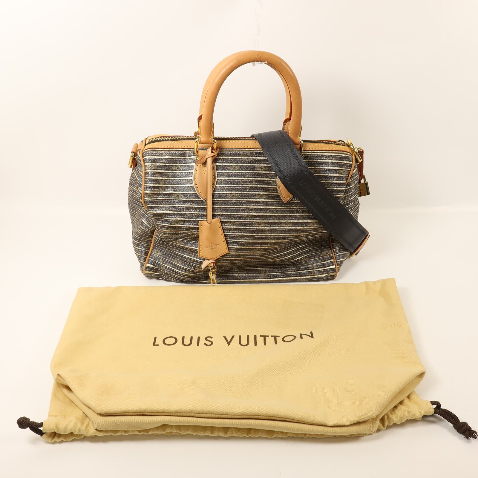 LOUIS VUITTON Monogram Eden Speedy Bandouliere 30金扣手挽肩背兩用袋