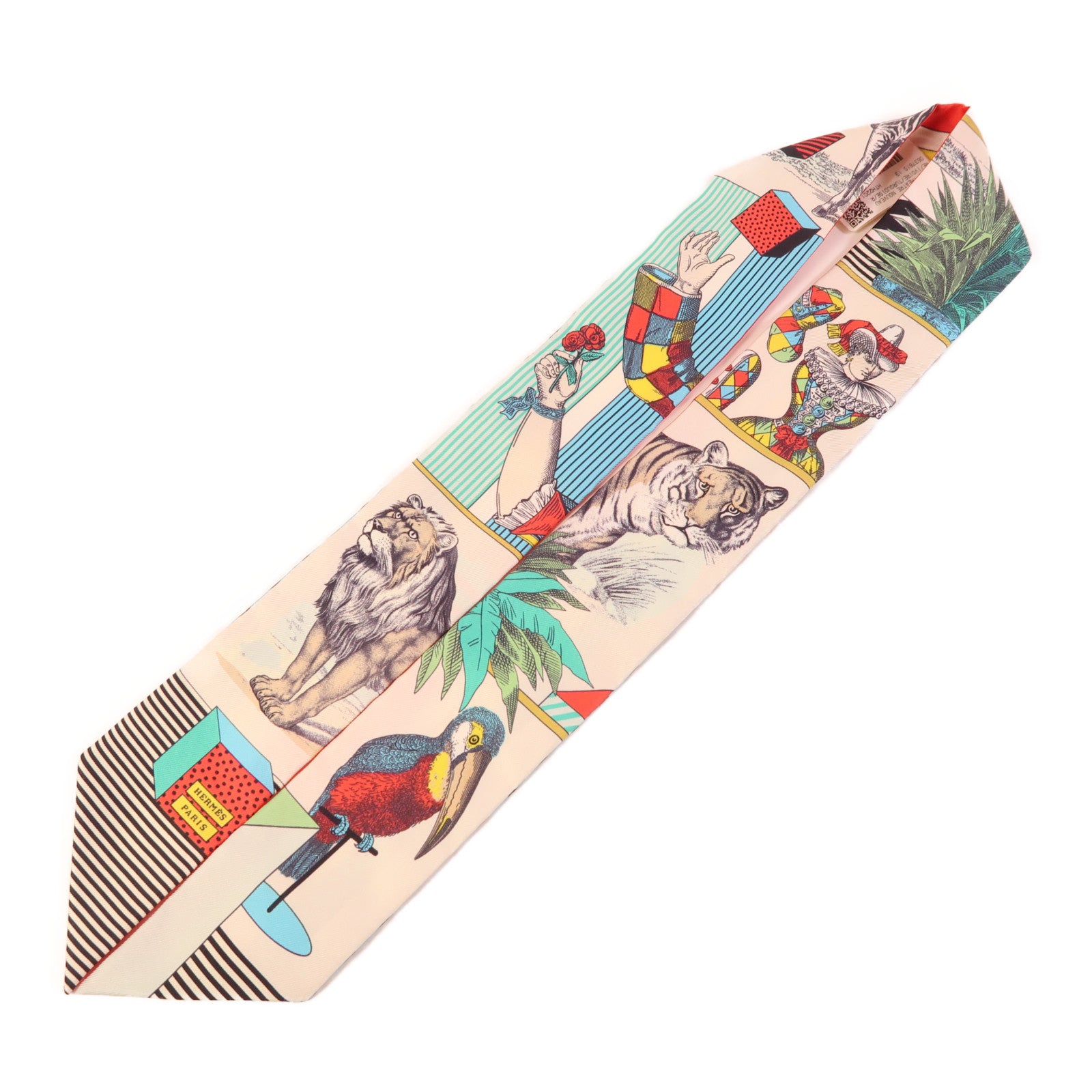HERMES 【激減優惠】絲質Twilly絲巾