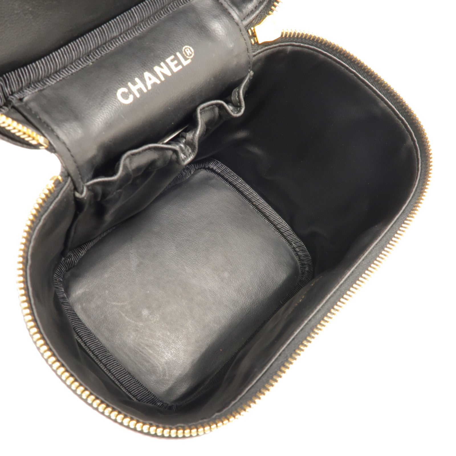 CHANEL 牛皮皮革Vintage Vanity Case手挽袋