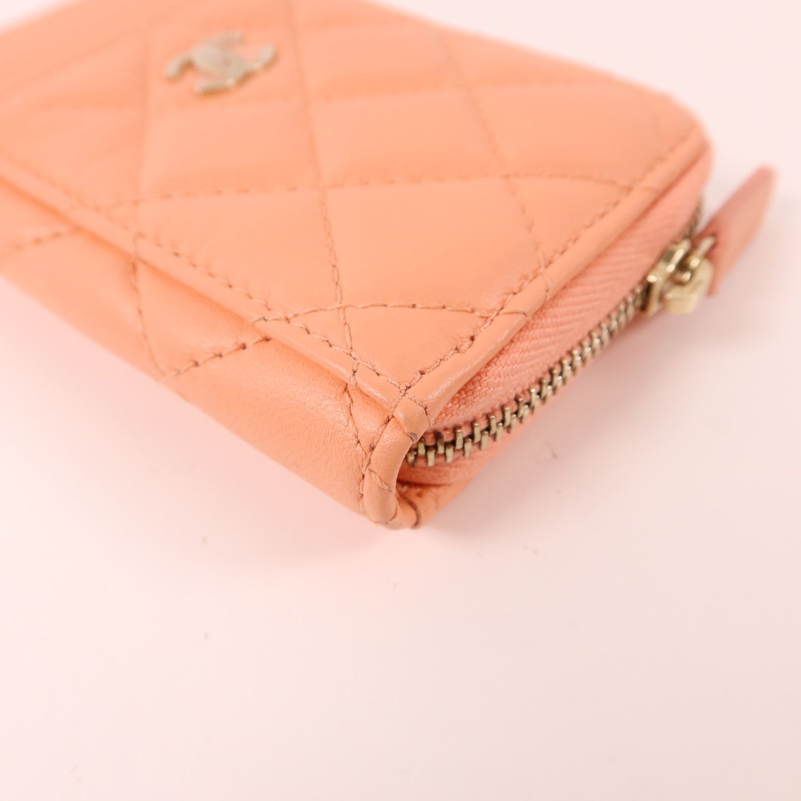 CHANEL 羊皮皮革Card Case金扣卡片套