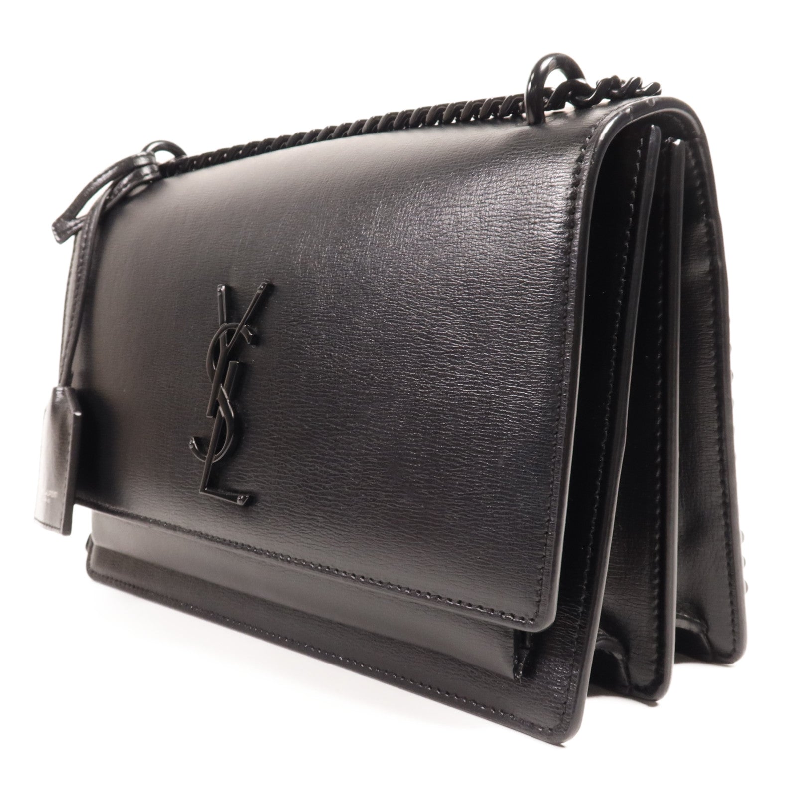 YVES SAINT LAURENT 牛皮皮革Sunset Medium鏈帶肩背袋