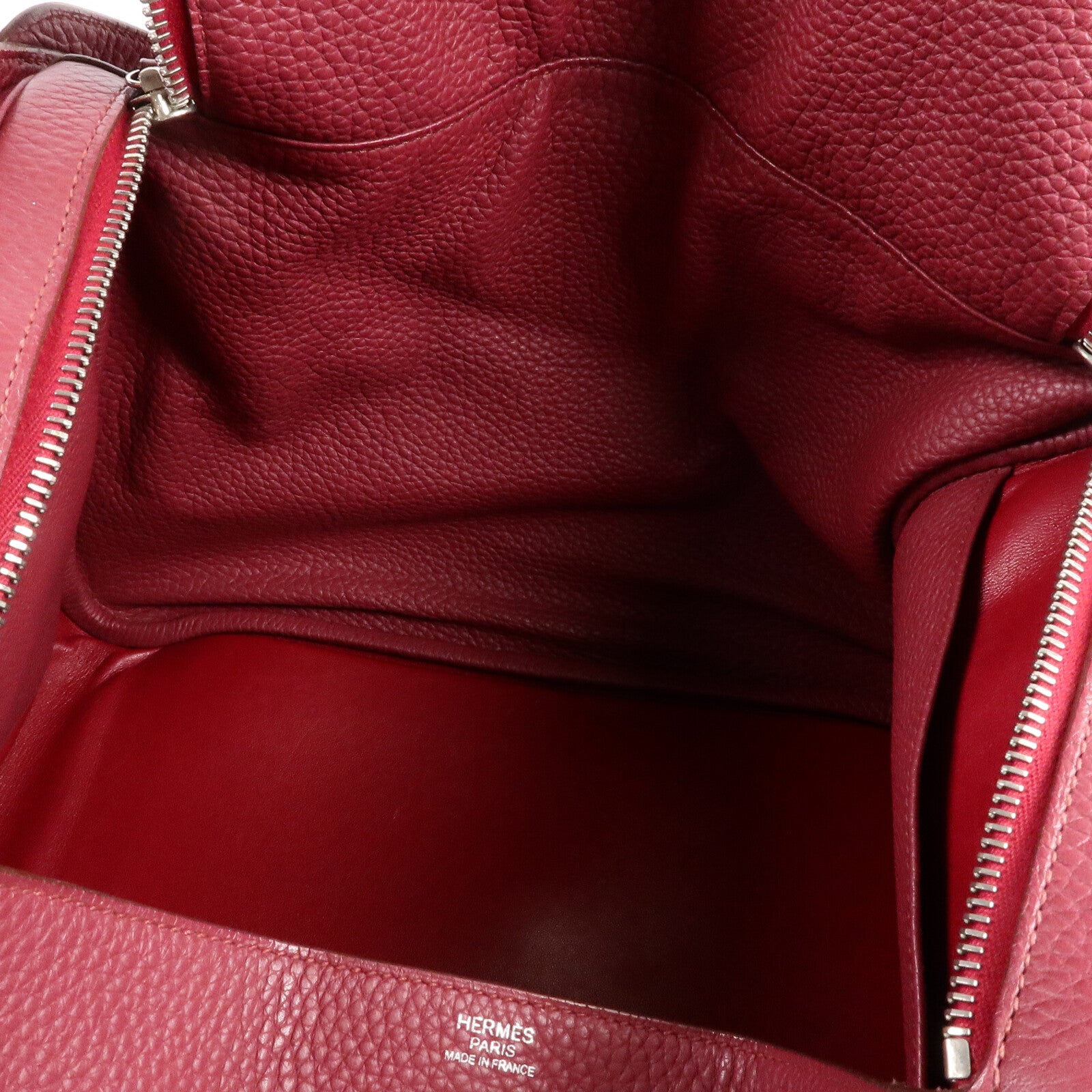 HERMES Clemence皮革Lindy 34手挽肩背兩用袋Rubis