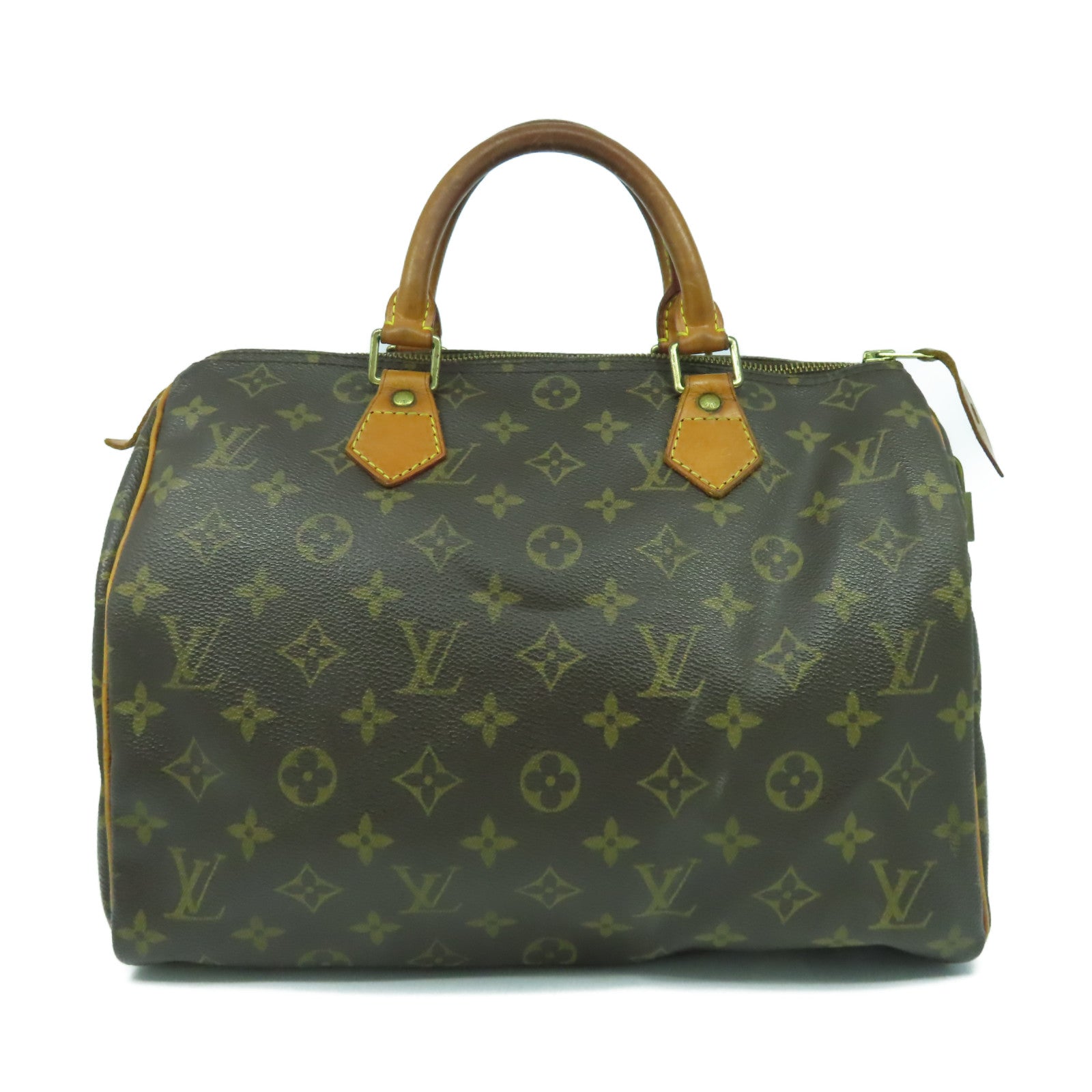 LOUIS VUITTON 【激減優惠】Monogram Speedy 30金扣手挽袋啡色