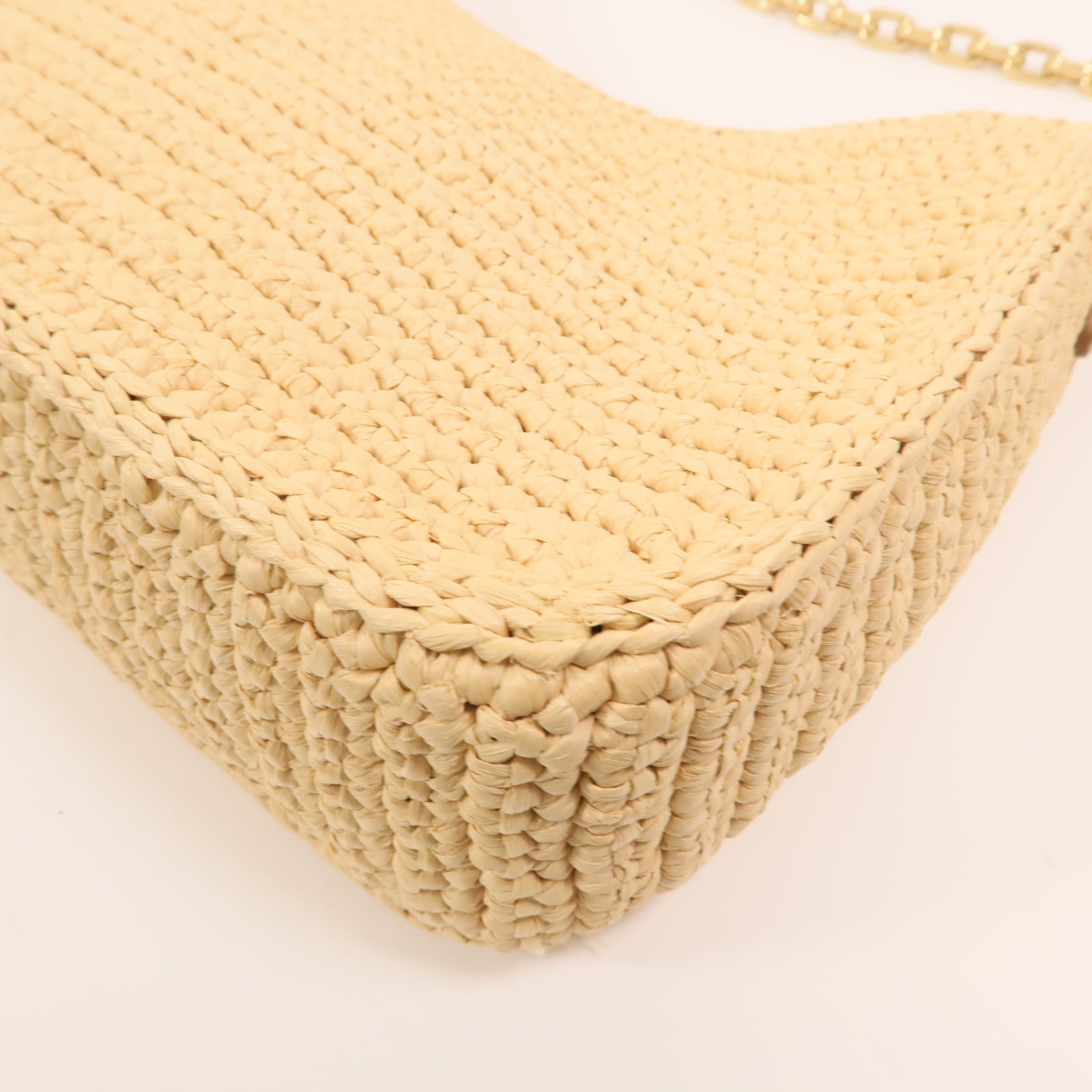 PRADA Raffia Re-Edition 2025金扣手挽肩背兩用袋