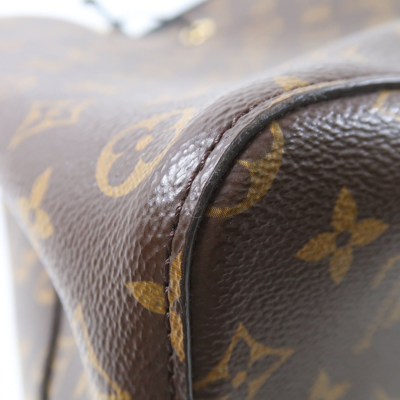 LOUIS VUITTON Monogram Neo Noe MM金扣肩背袋啡色/黑色