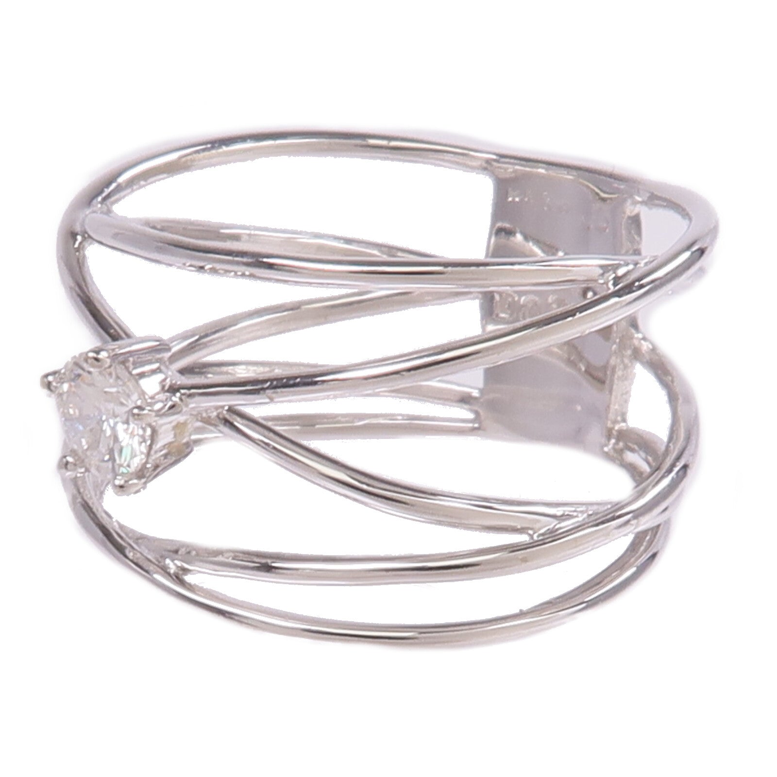 JEWELRY 【激減優惠】18K白金Diamond Ring鑽石戒指US#6