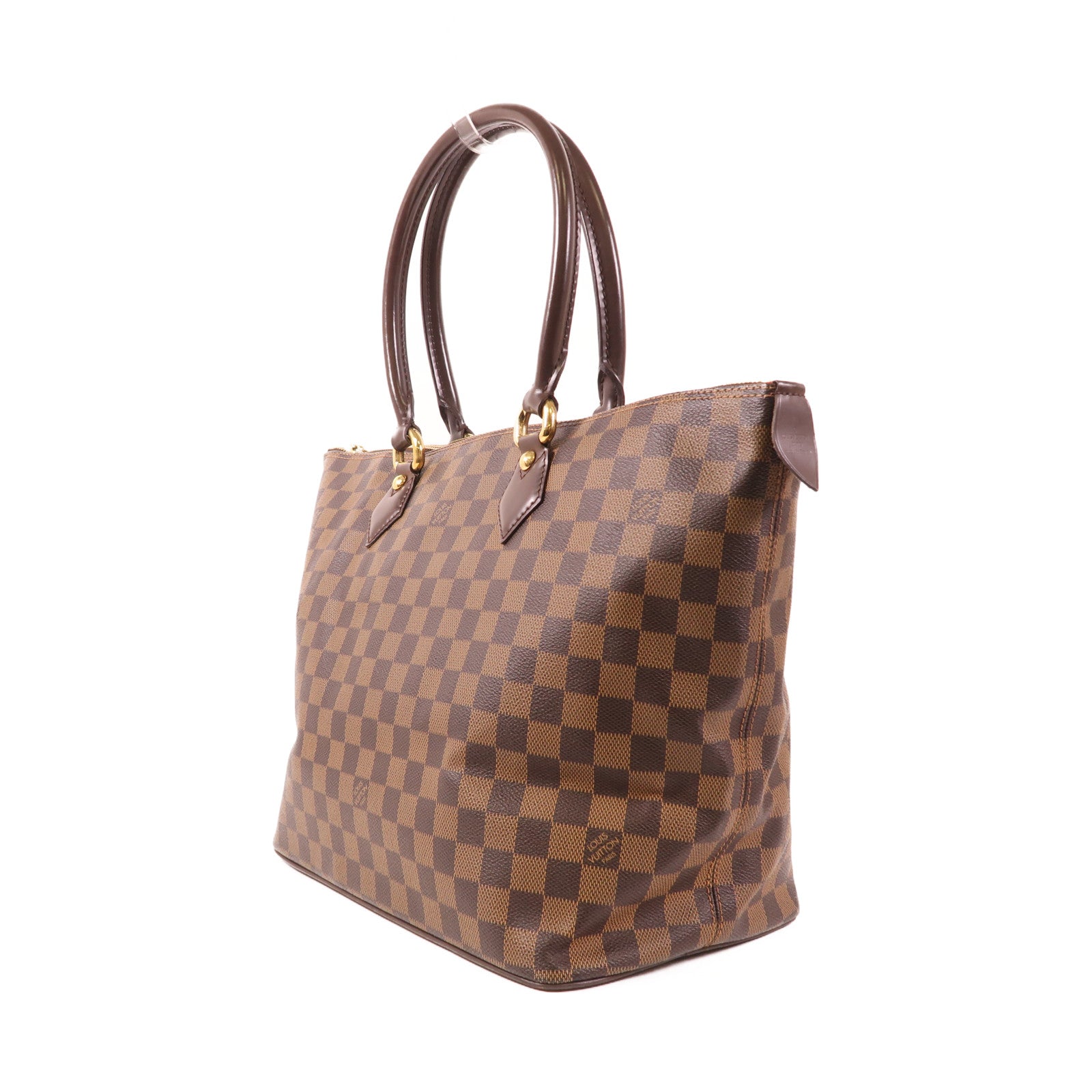 LOUIS VUITTON Damier Saleya MM金扣肩背袋/手挽袋