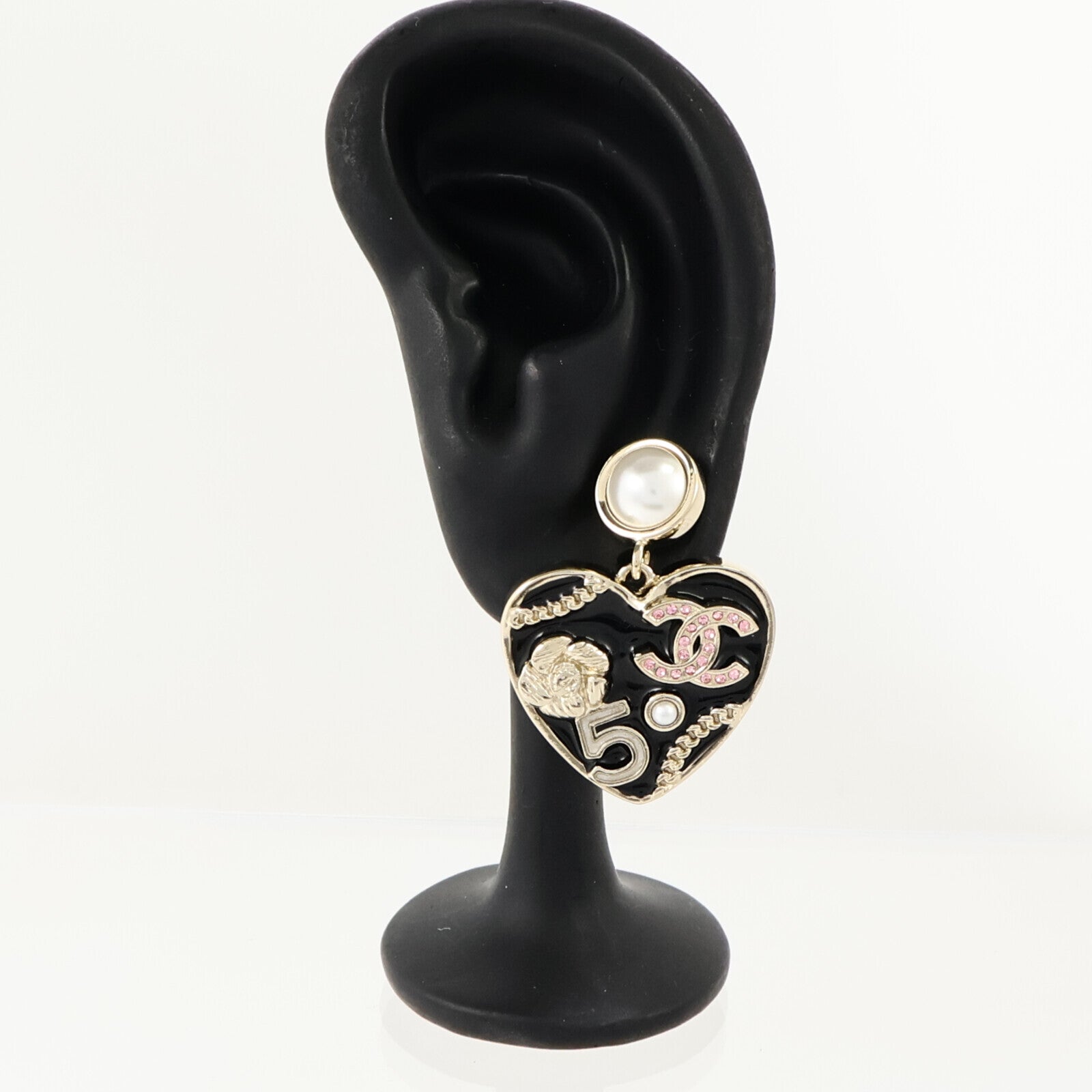 CHANEL 金屬/PVC/琺瑯Earrings耳環