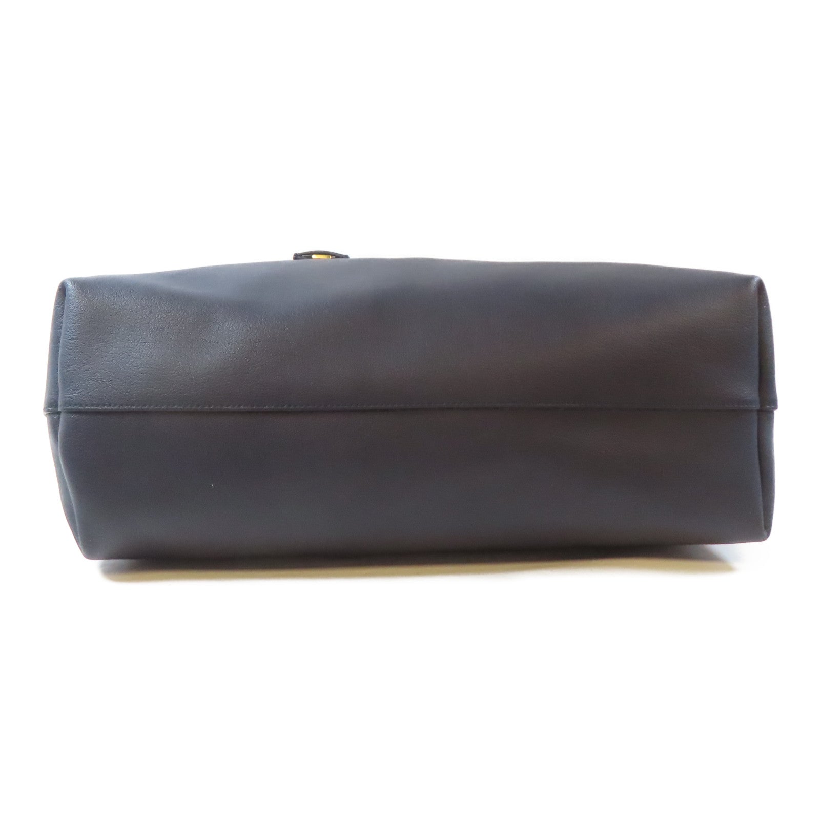 YVES SAINT LAURENT 牛皮皮革Tote Bag金扣肩背袋黑色