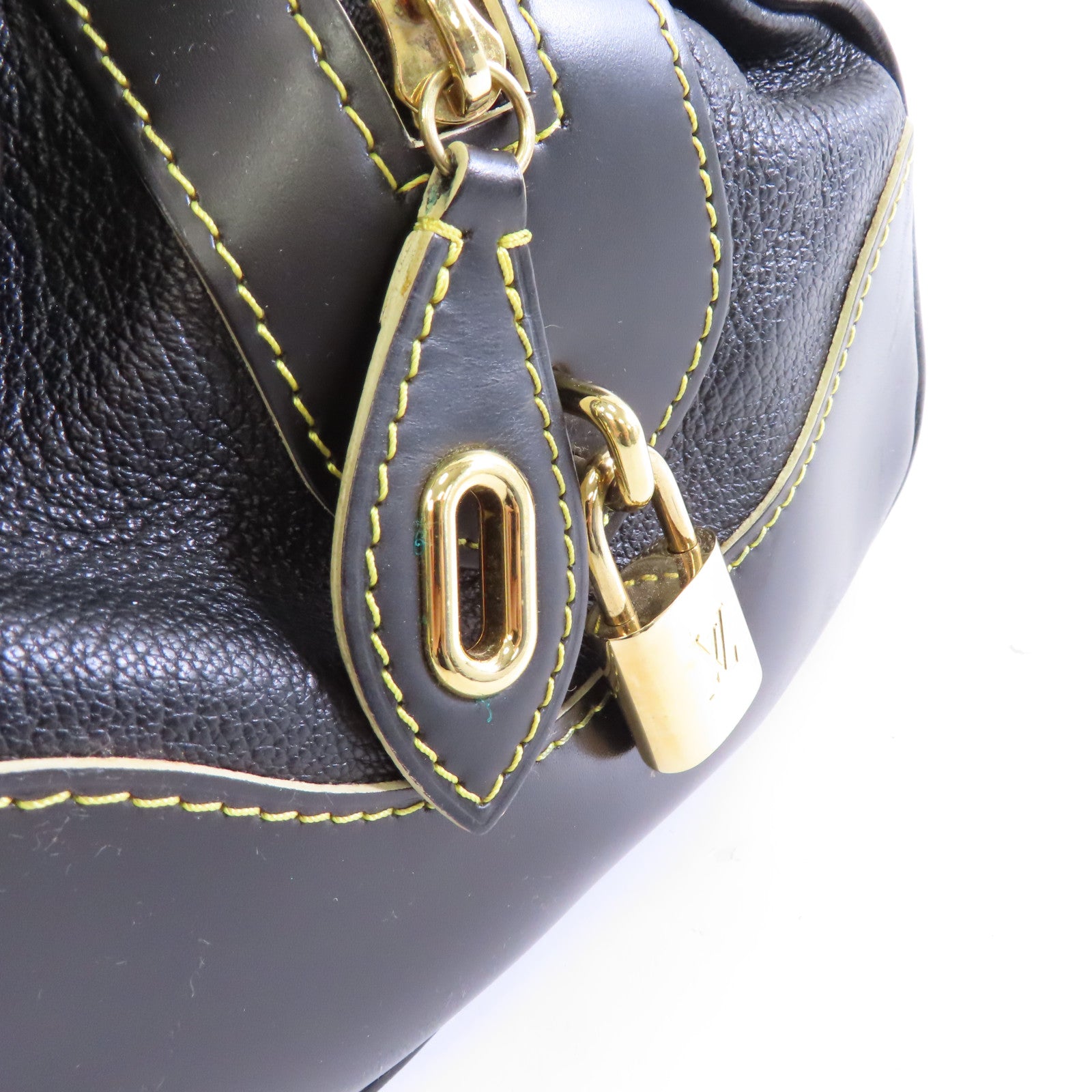 LOUIS VUITTON Suhari皮革Le Radieux金扣手挽袋黑色