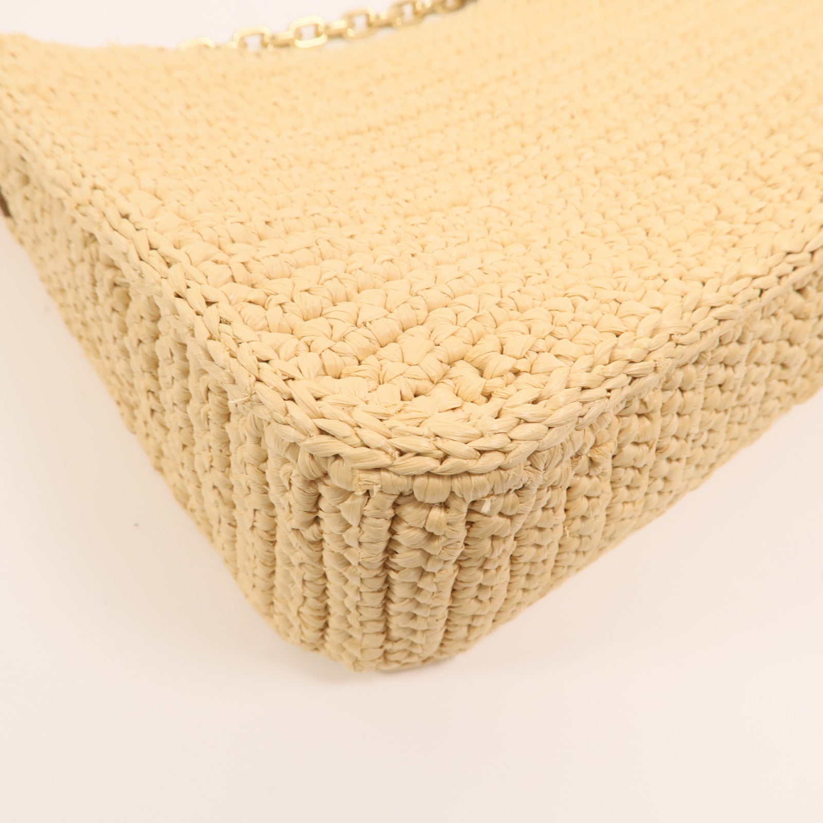 PRADA Raffia Re-Edition 2025金扣手挽肩背兩用袋