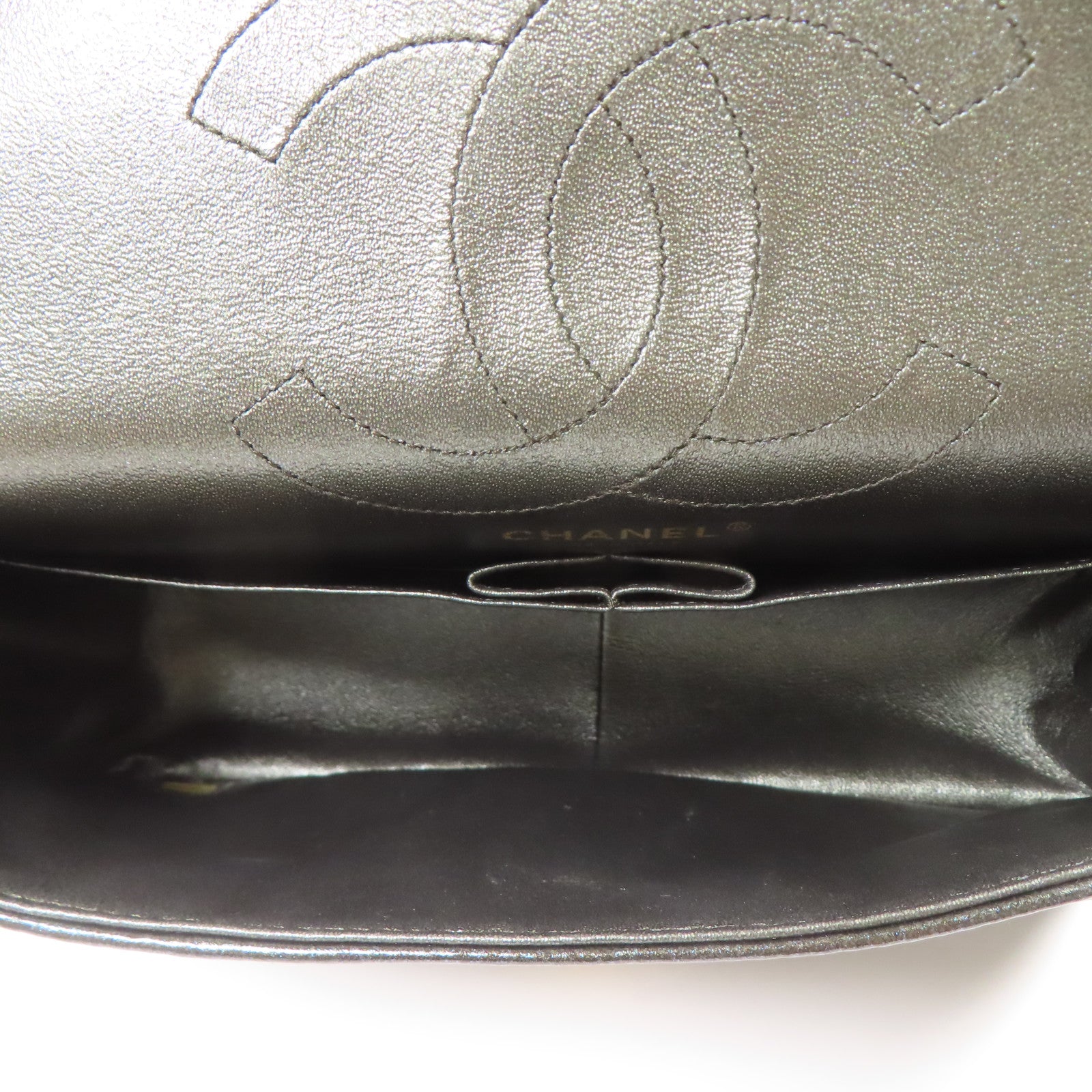 CHANEL 牛皮皮革2.55金扣鏈帶肩背袋