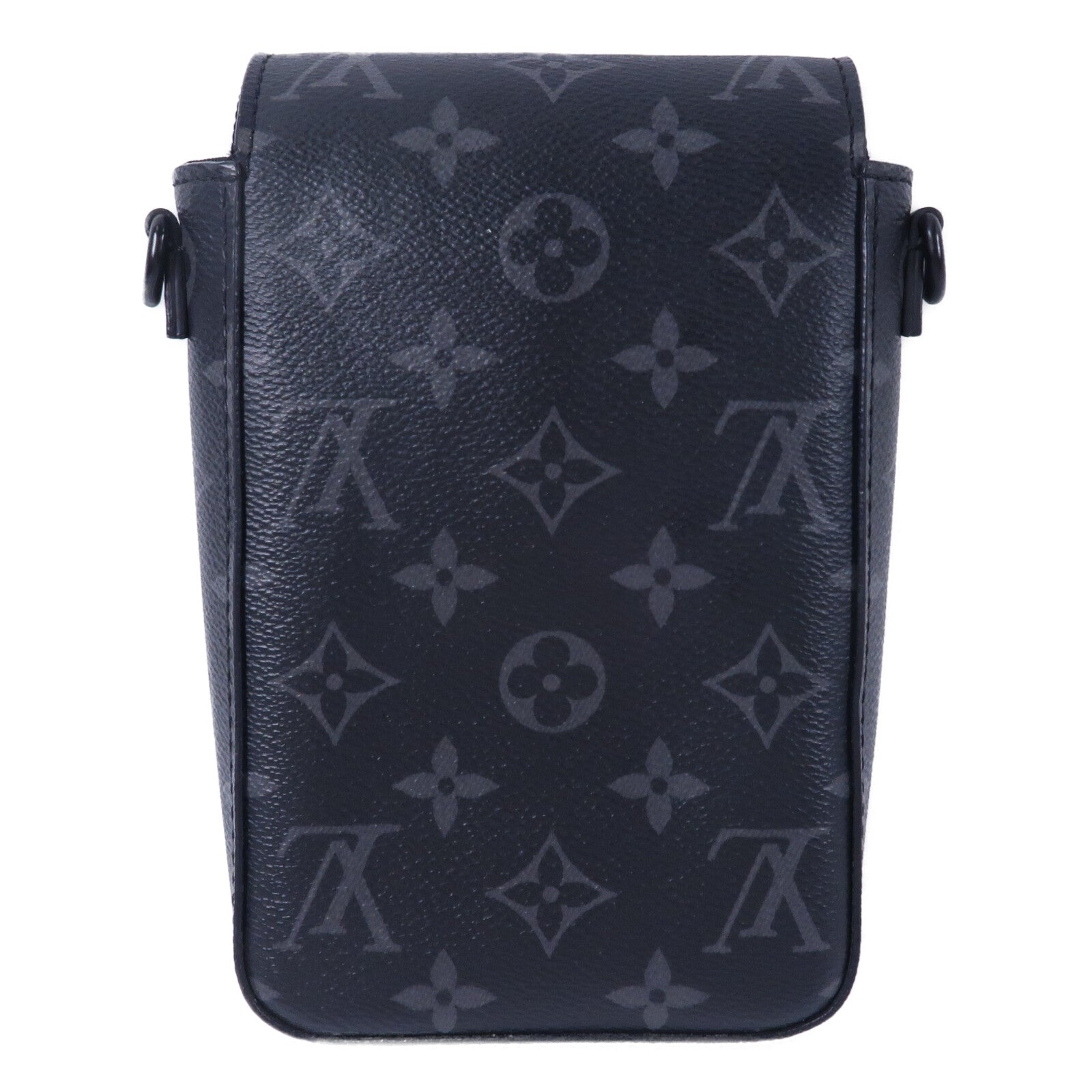 LOUIS VUITTON Monogram Eclipse S-Lock Vertical肩背袋