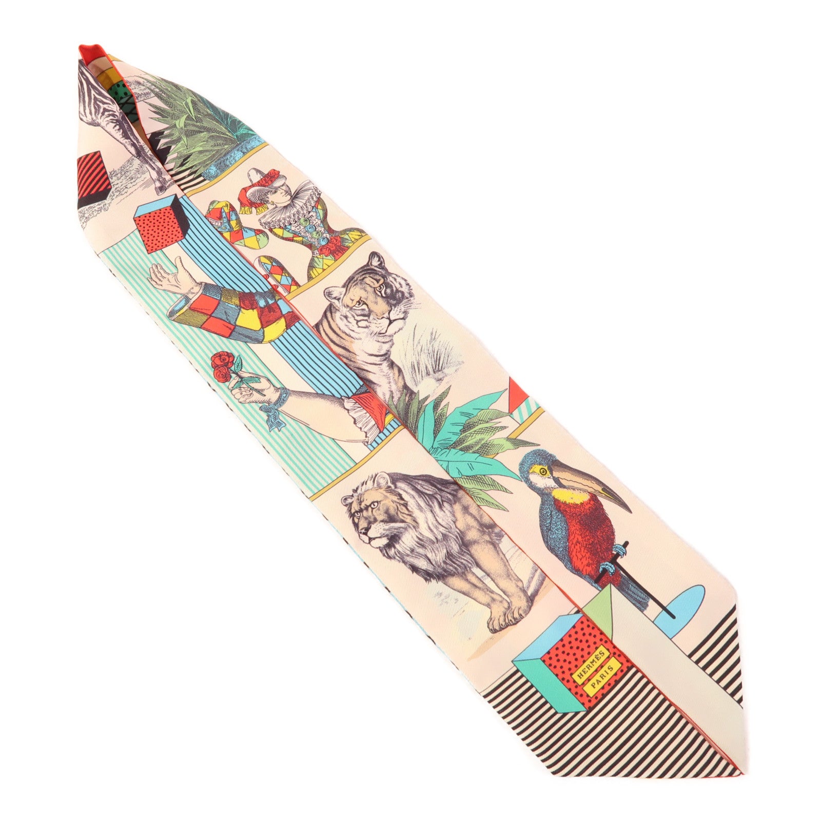 HERMES 【激減優惠】絲質Twilly絲巾