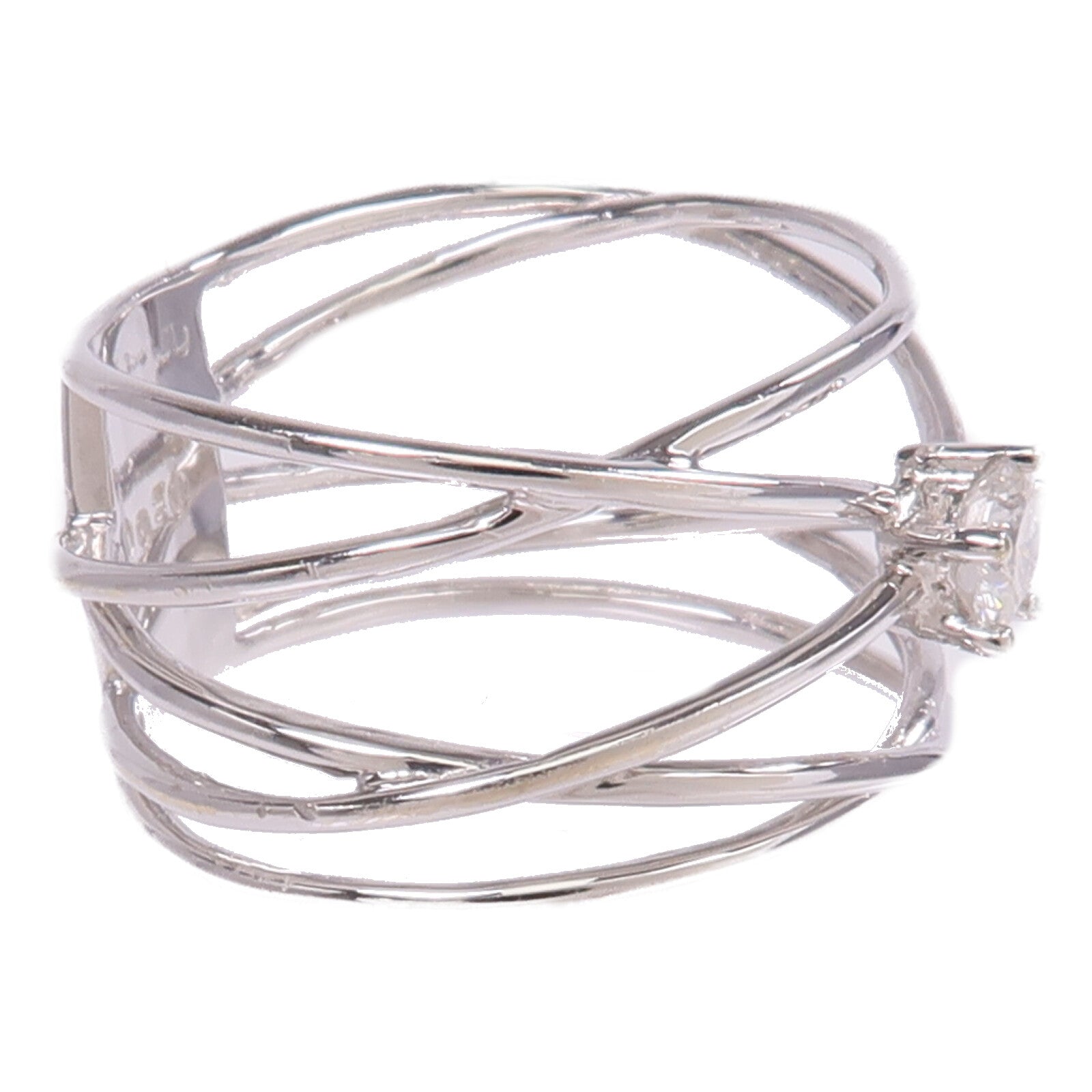 JEWELRY 【激減優惠】18K白金Diamond Ring鑽石戒指US#6