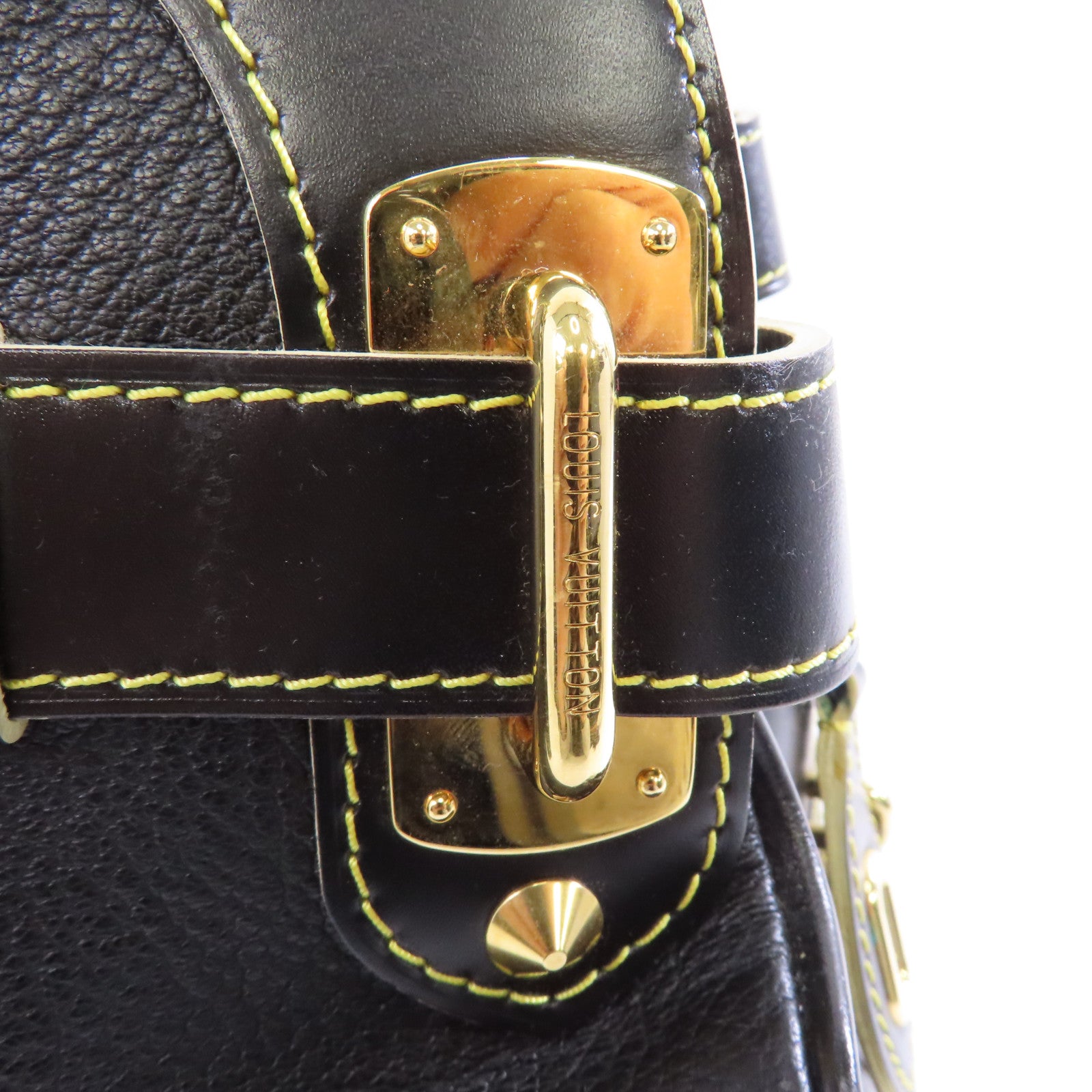 LOUIS VUITTON Suhari皮革Le Radieux金扣手挽袋黑色