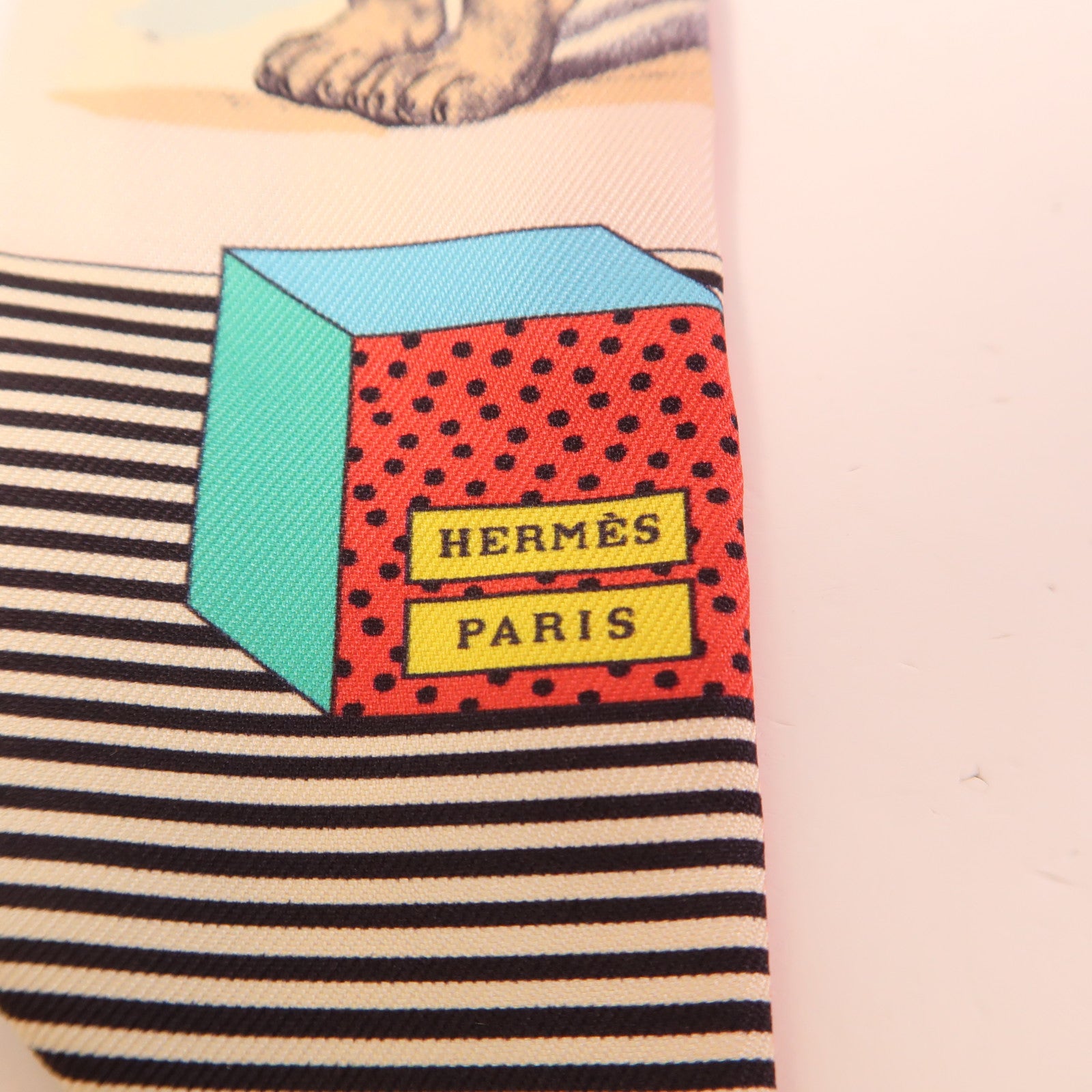 HERMES 【激減優惠】絲質Twilly絲巾