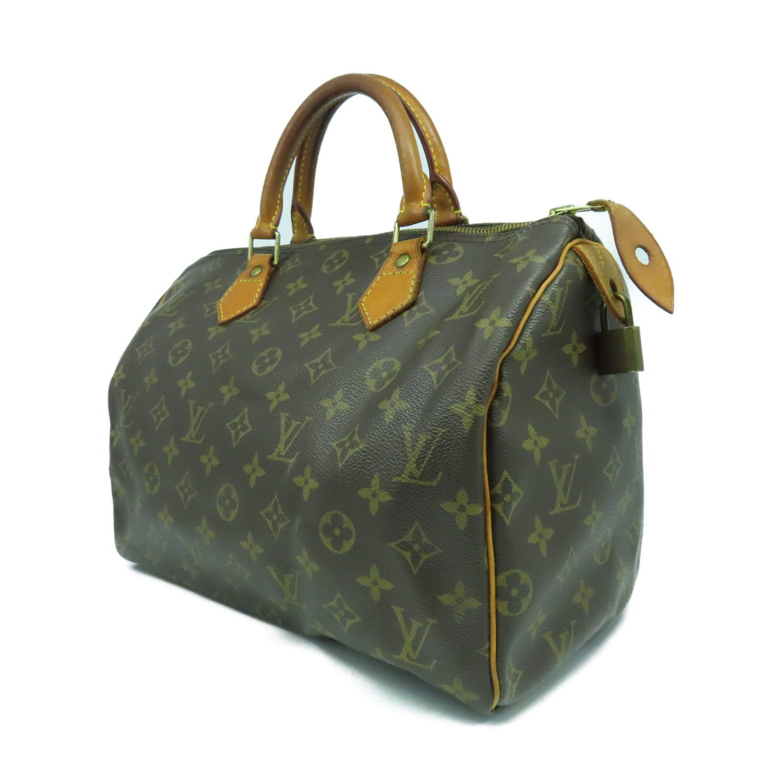 LOUIS VUITTON 【激減優惠】Monogram Speedy 30金扣手挽袋啡色