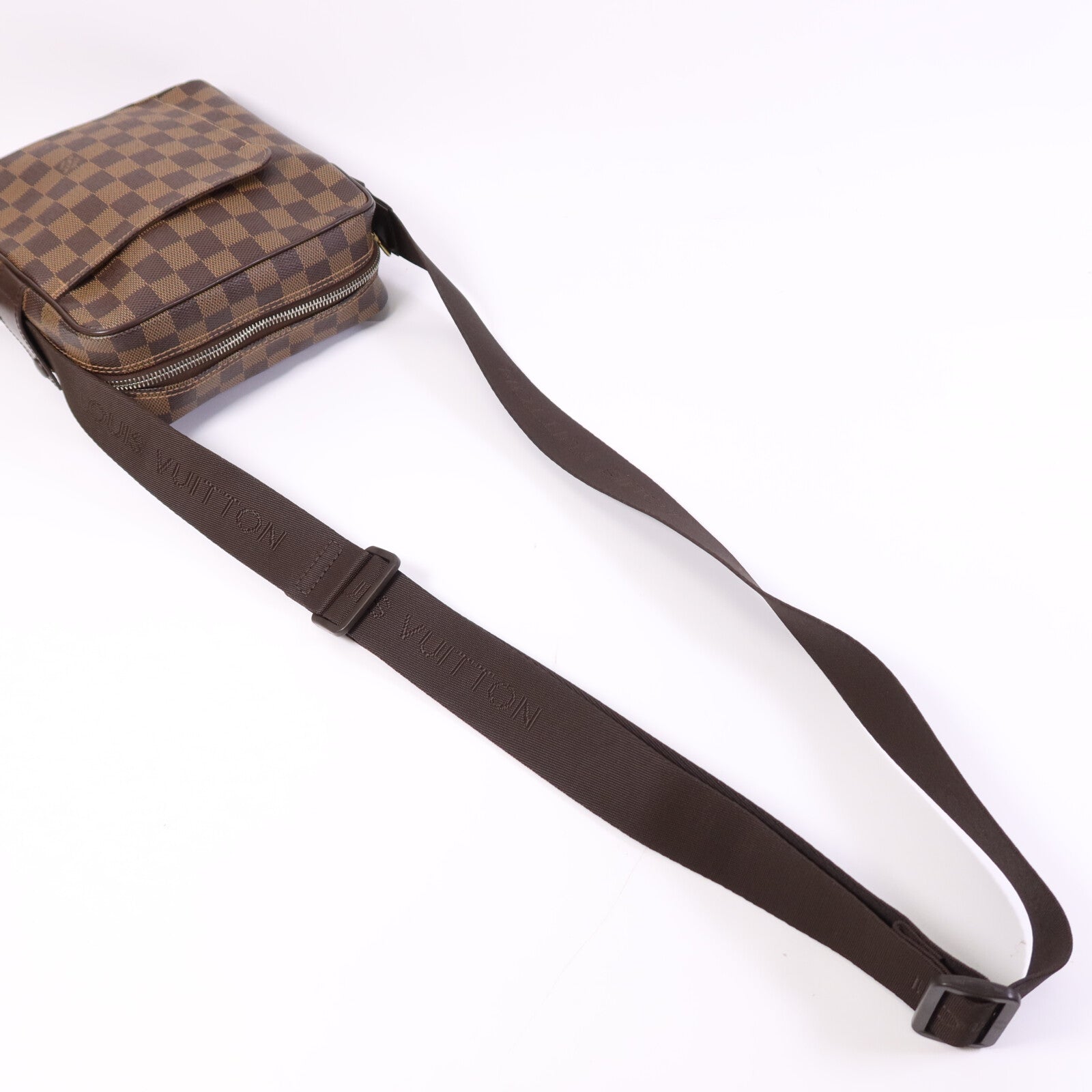 LOUIS VUITTON DamierOlav PM金扣肩背袋