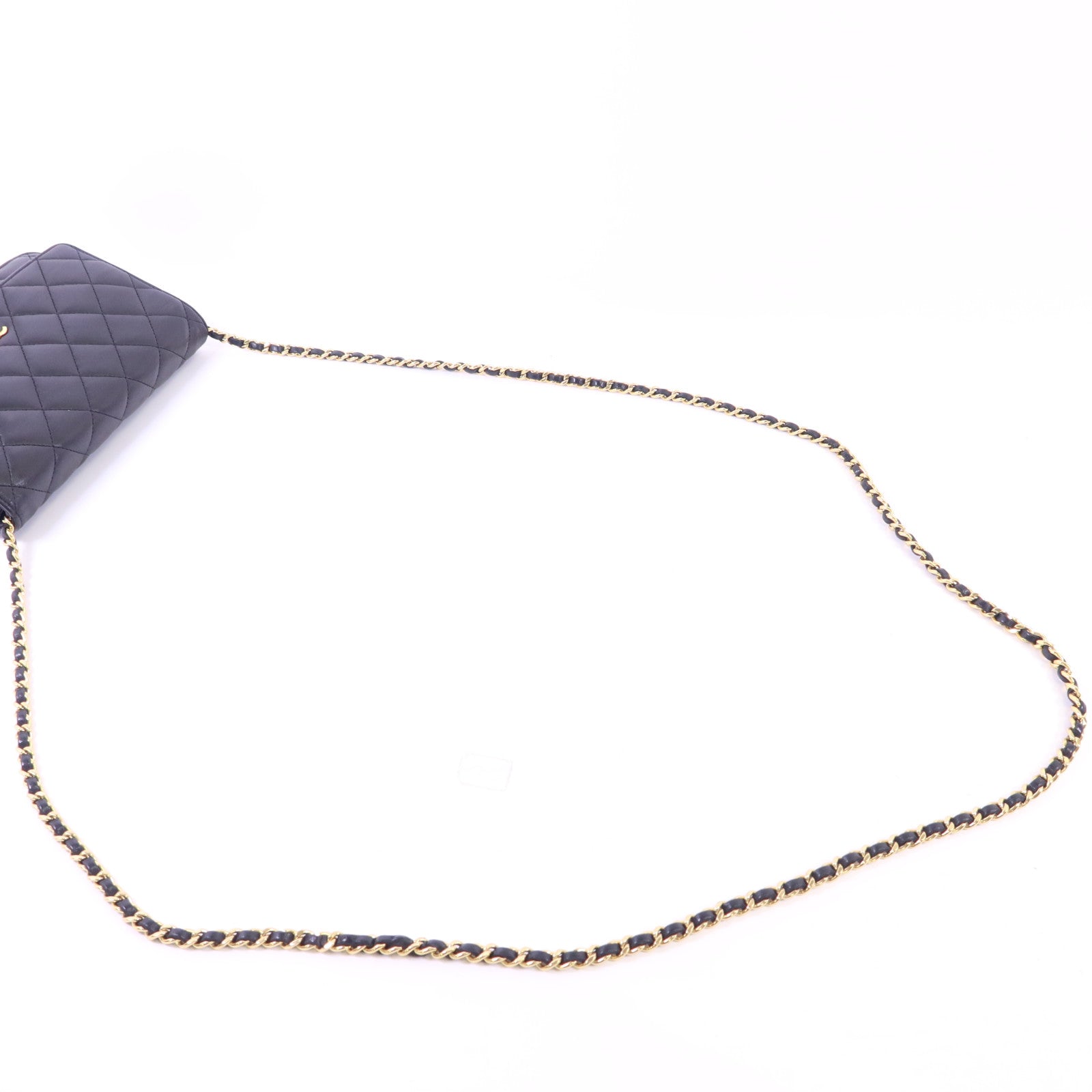CHANEL 羊皮皮革WOC Wallet On Chain金扣鏈帶肩背袋