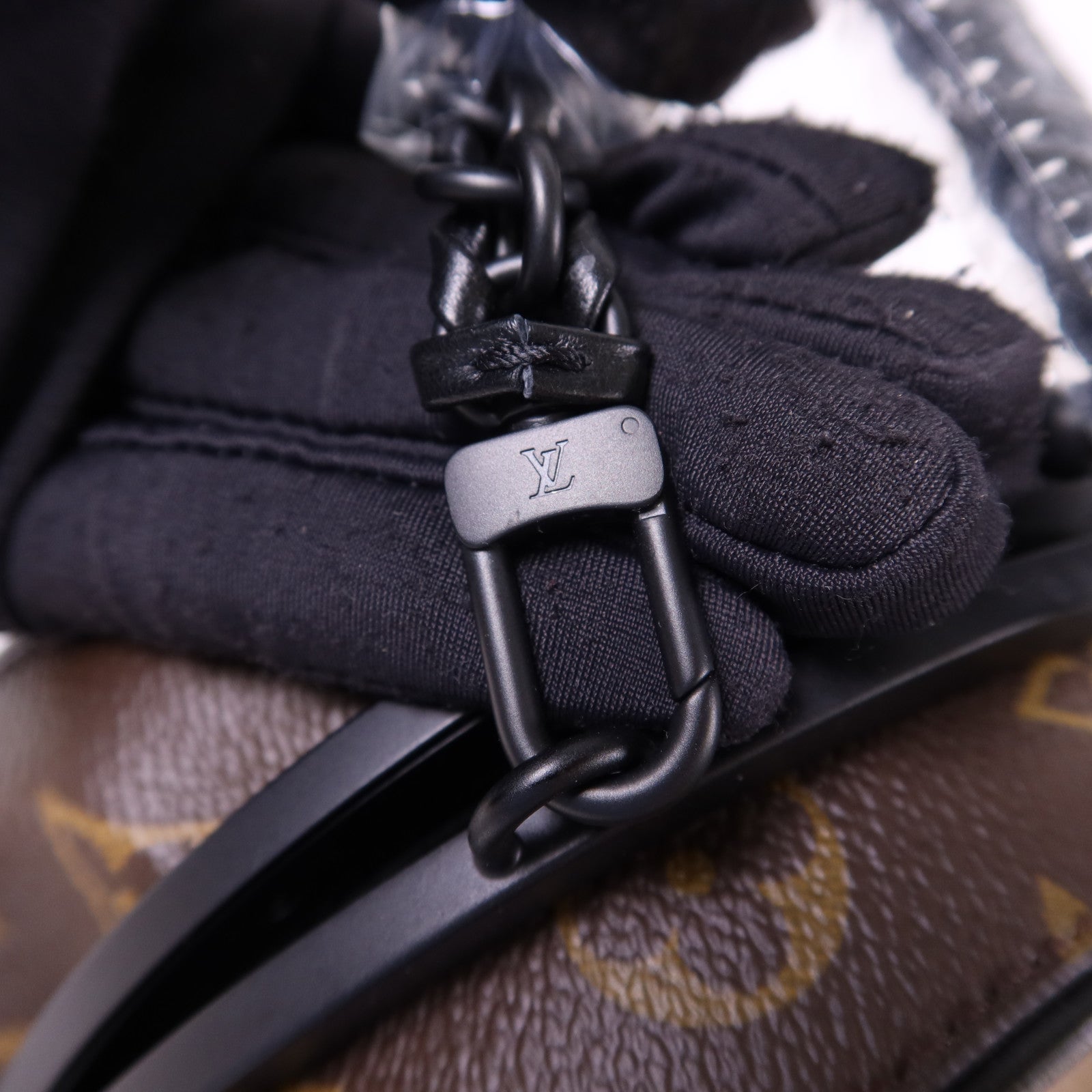 LOUIS VUITTON Monogram Reverse Boursicot BC鏈帶肩背袋