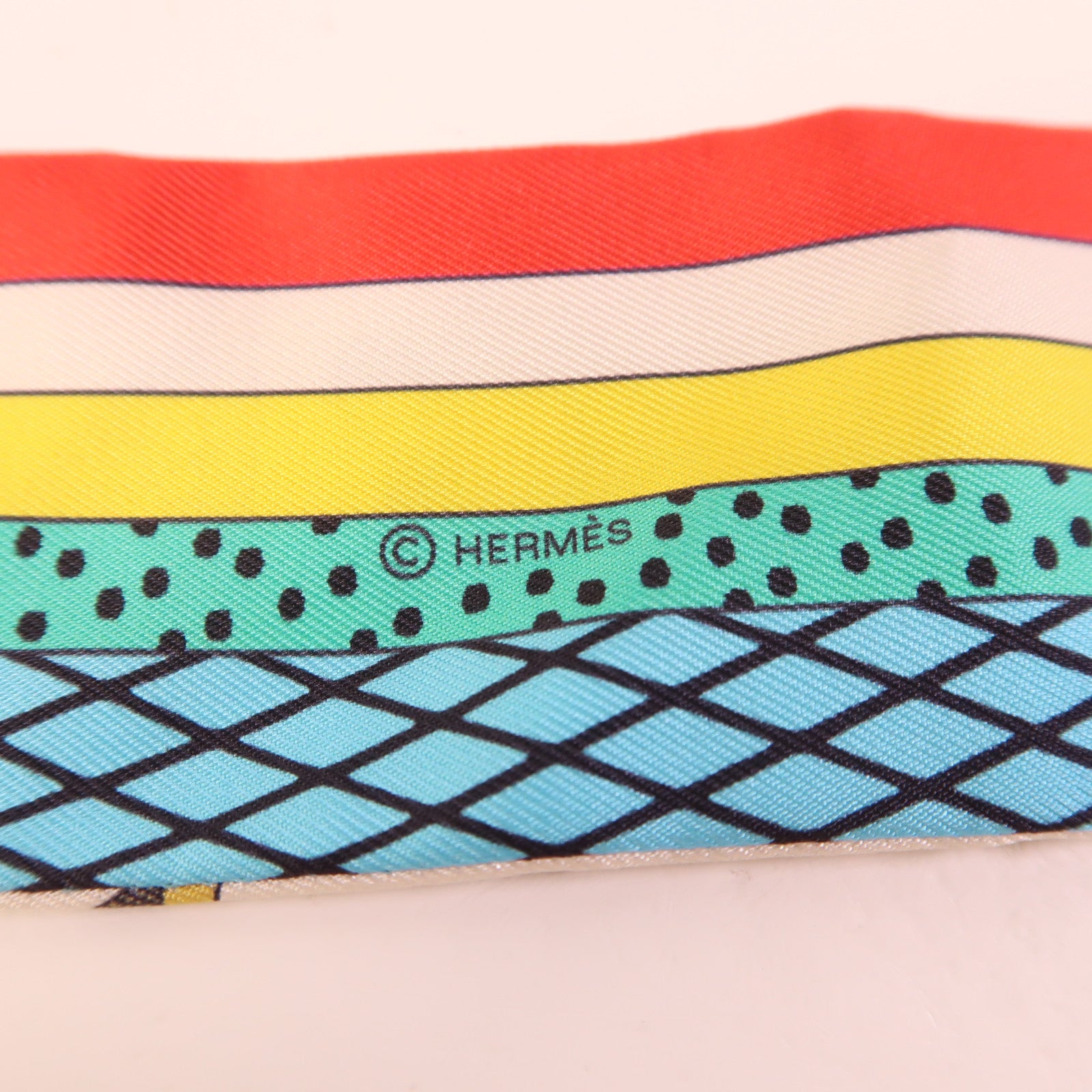 HERMES 【激減優惠】絲質Twilly絲巾