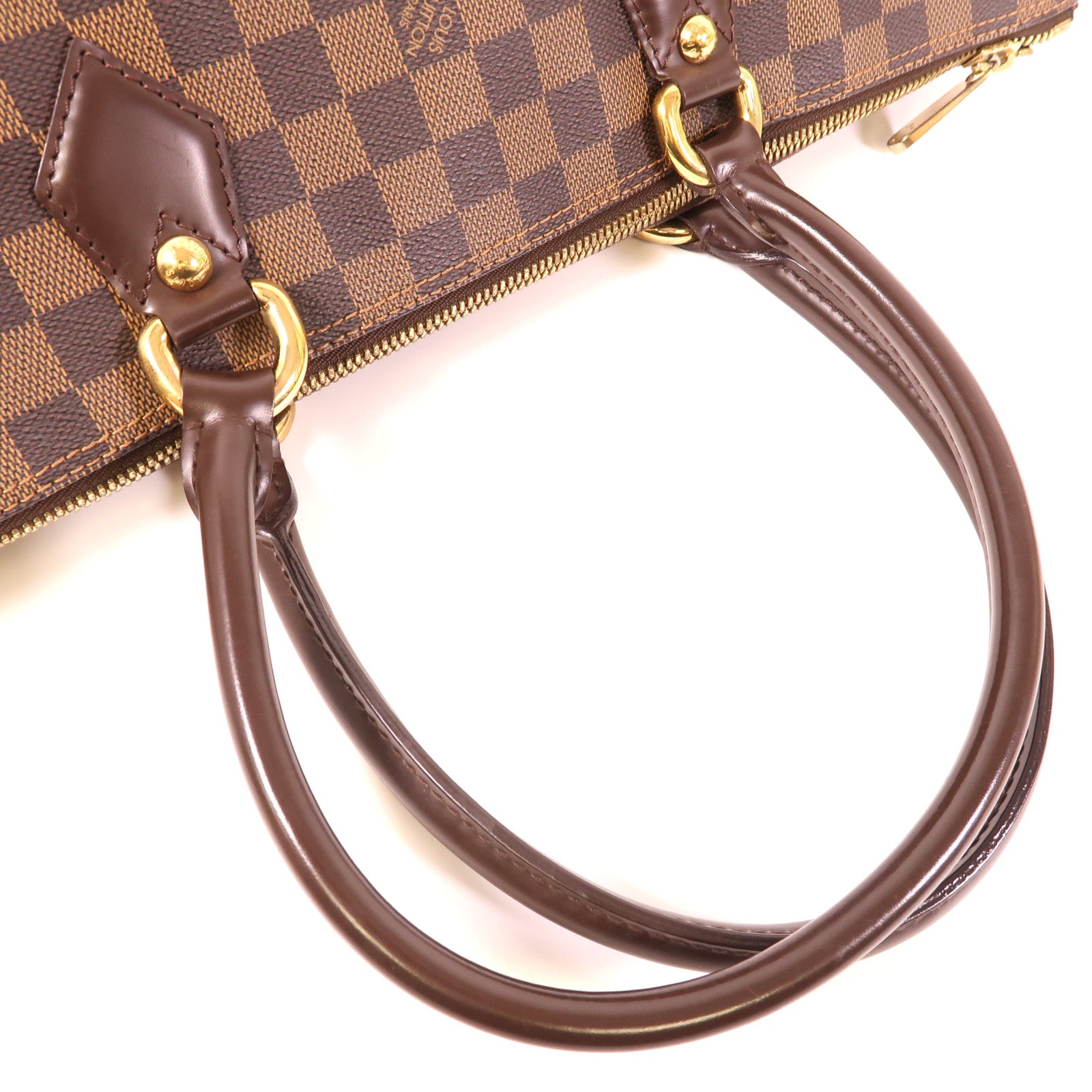 LOUIS VUITTON Damier Saleya MM金扣肩背袋/手挽袋