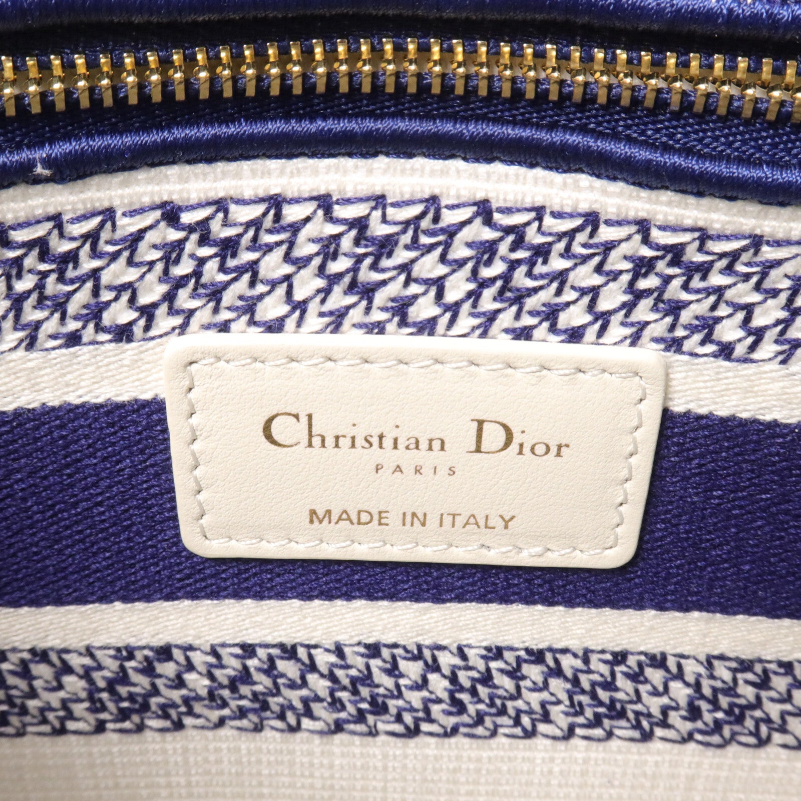 Dior 帆布Lady Dior D-Lite Medium手挽肩背兩用袋